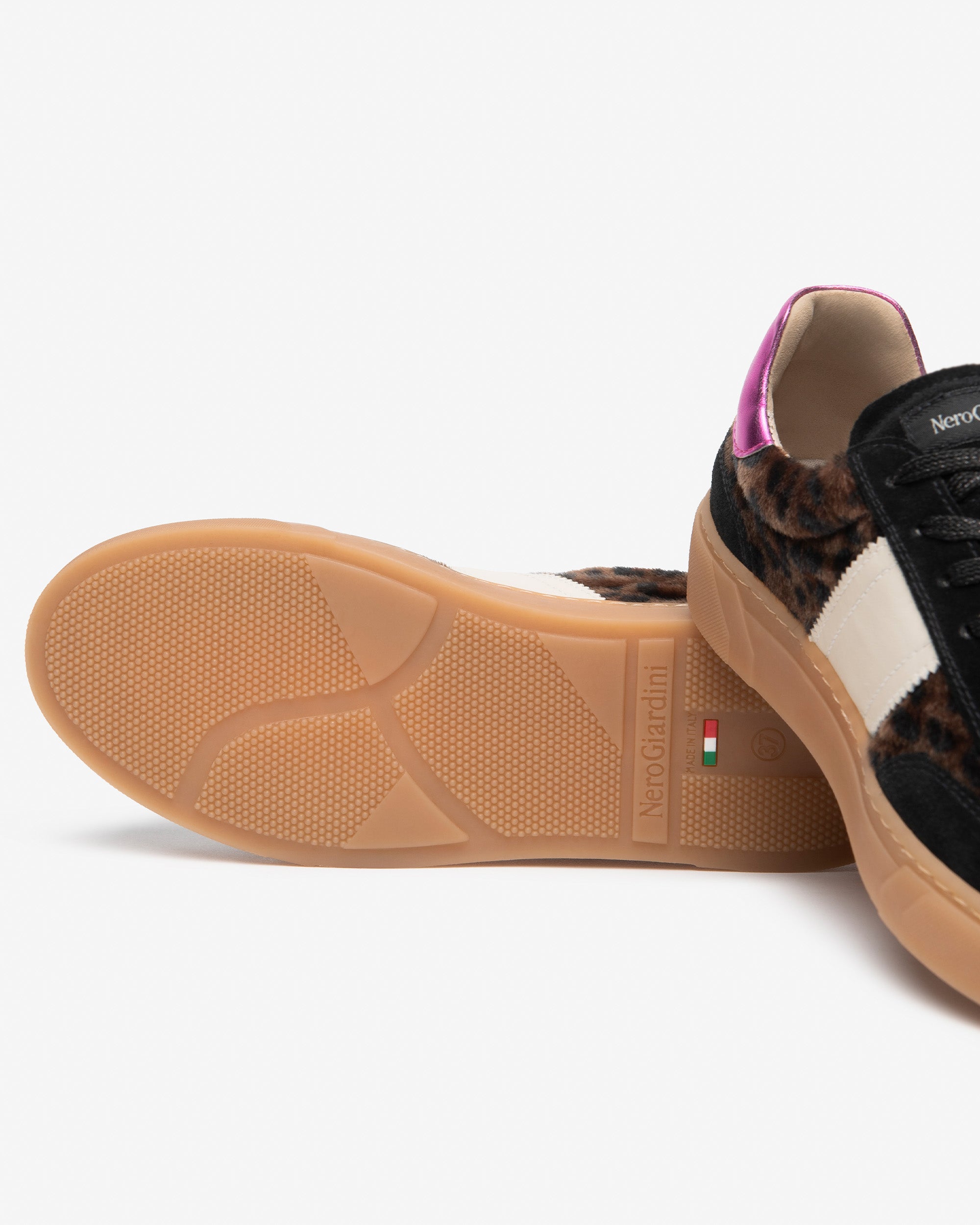 Sneakers Donna in Suede, Materiale Tecnico e Pelle