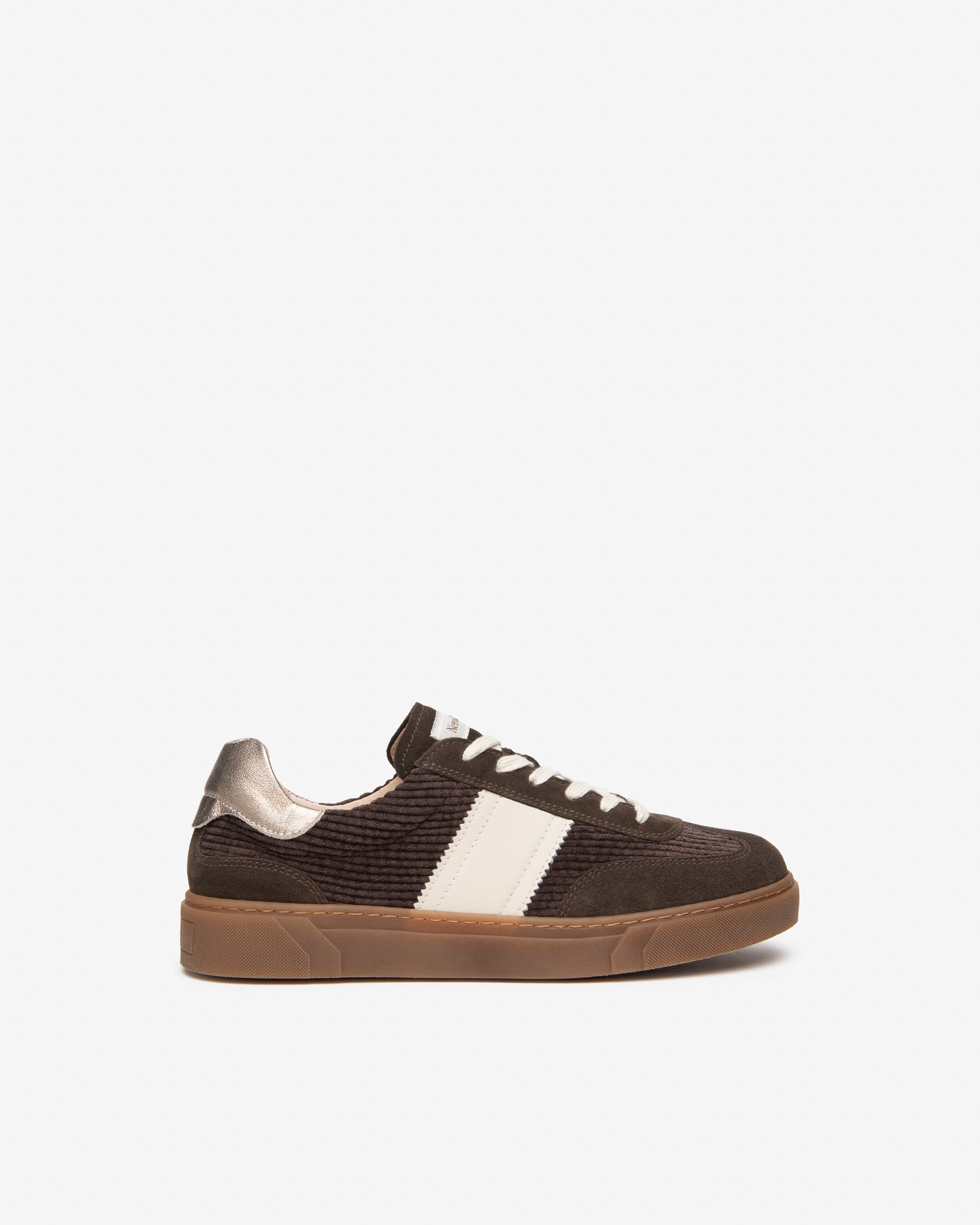 Sneakers Donna in Suede, Tessuto e Pelle