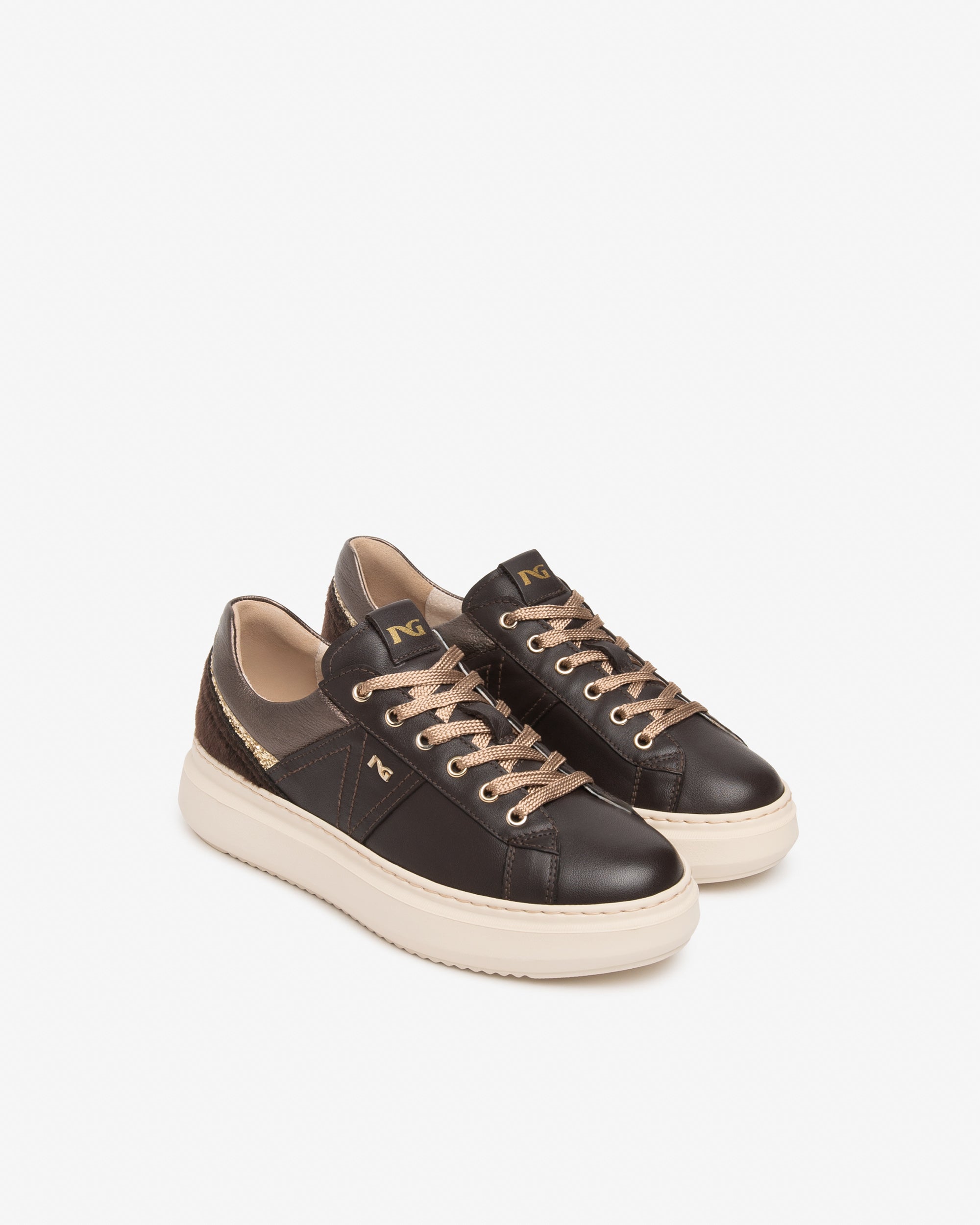 Sneakers Donna in Pelle e Materiale Tecnico