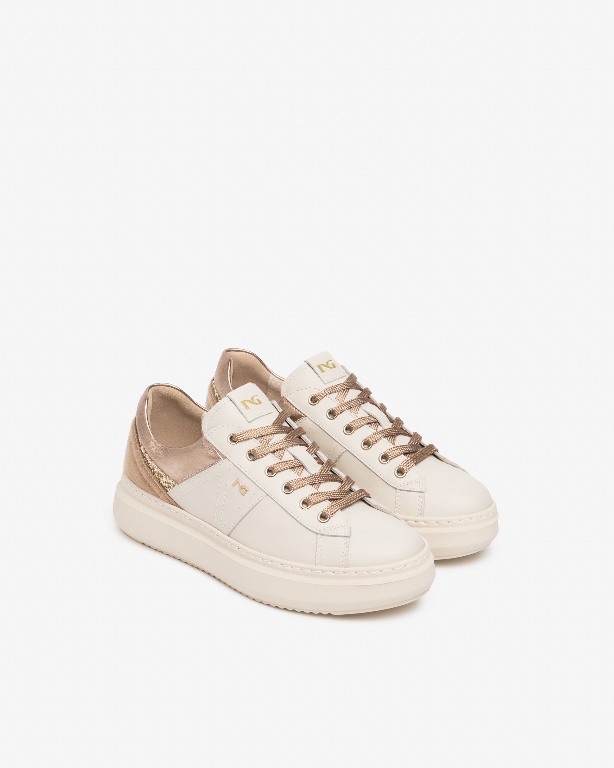 Sneakers Donna in Pelle e Materiale Tecnico