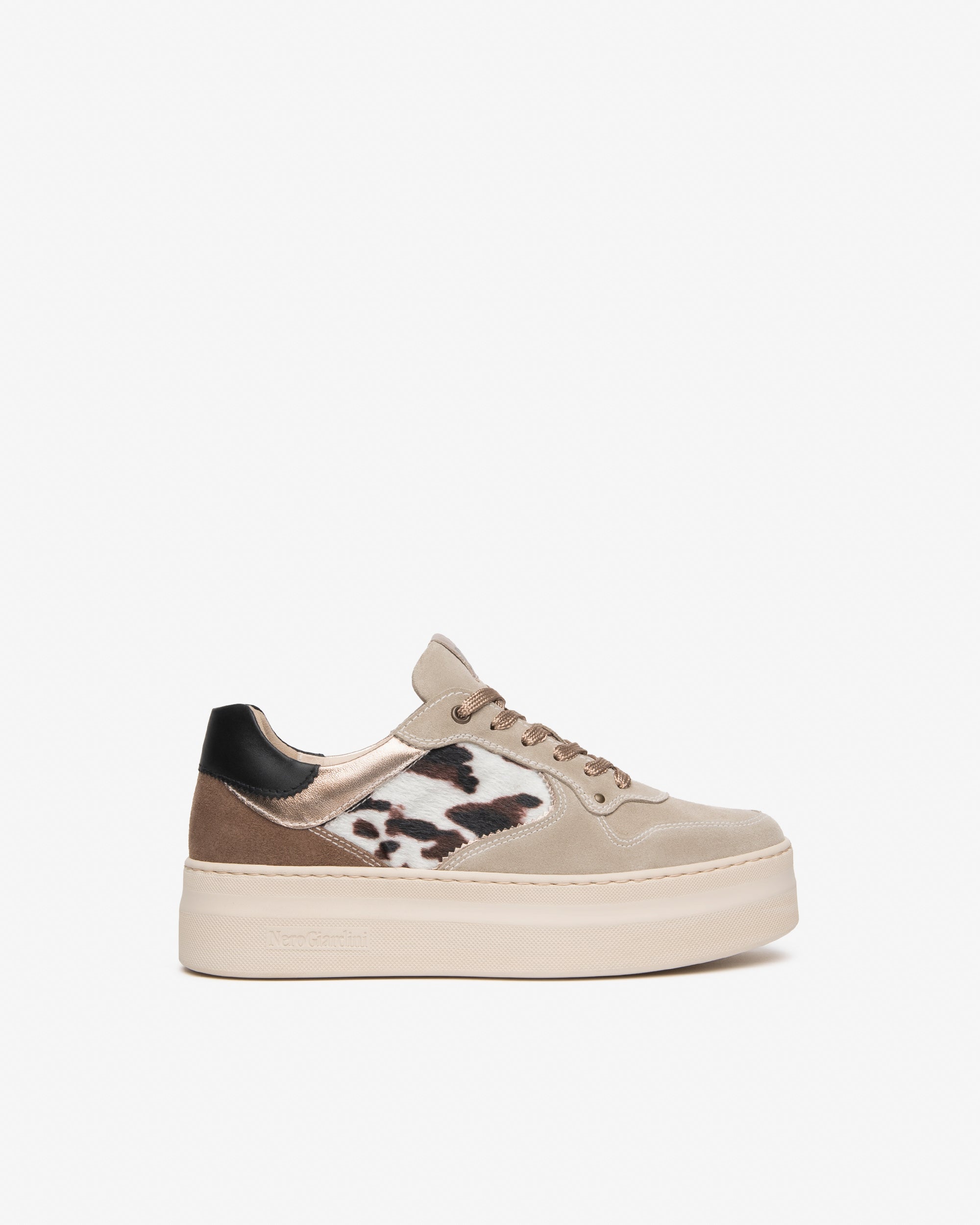 Sneakers Donna in Suede, Pelle e Materiale Tecnico