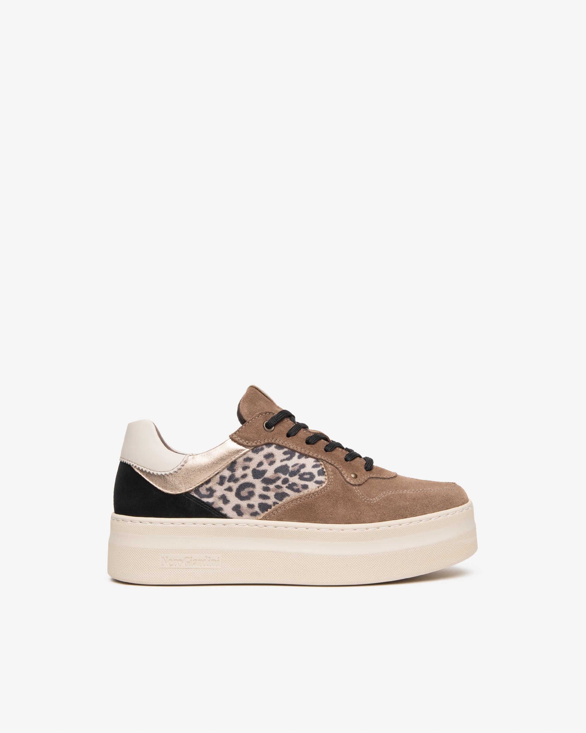 Sneakers Donna in Suede, Pelle e Materiale Tecnico