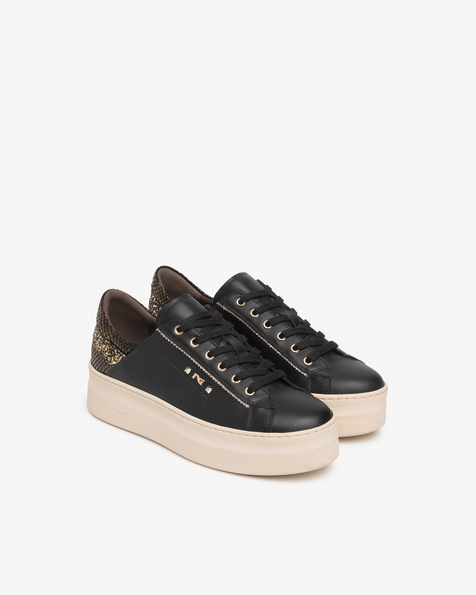 Sneakers Donna in Pelle e Materiale Tecnico