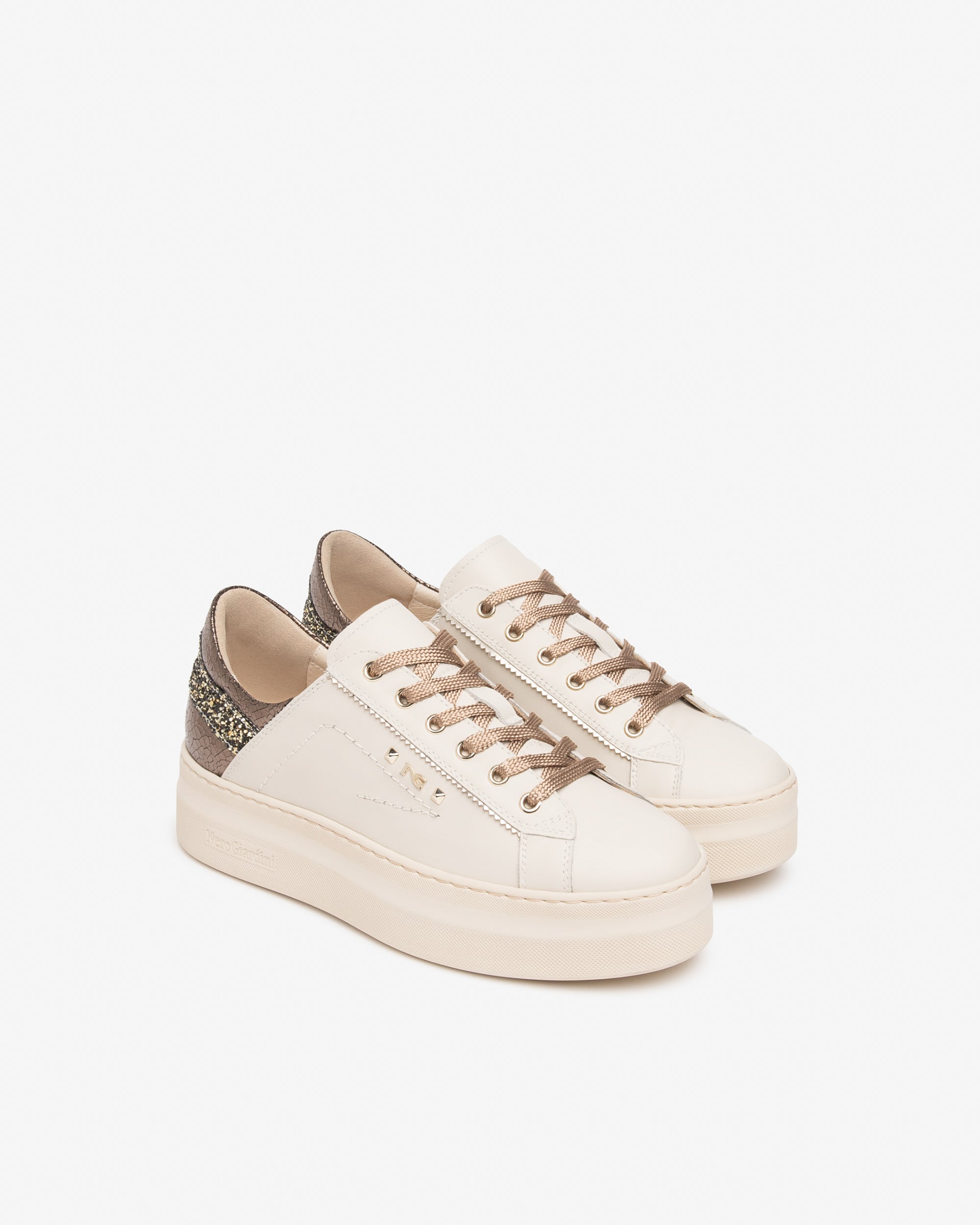 Sneakers Donna in Pelle e Materiale Tecnico