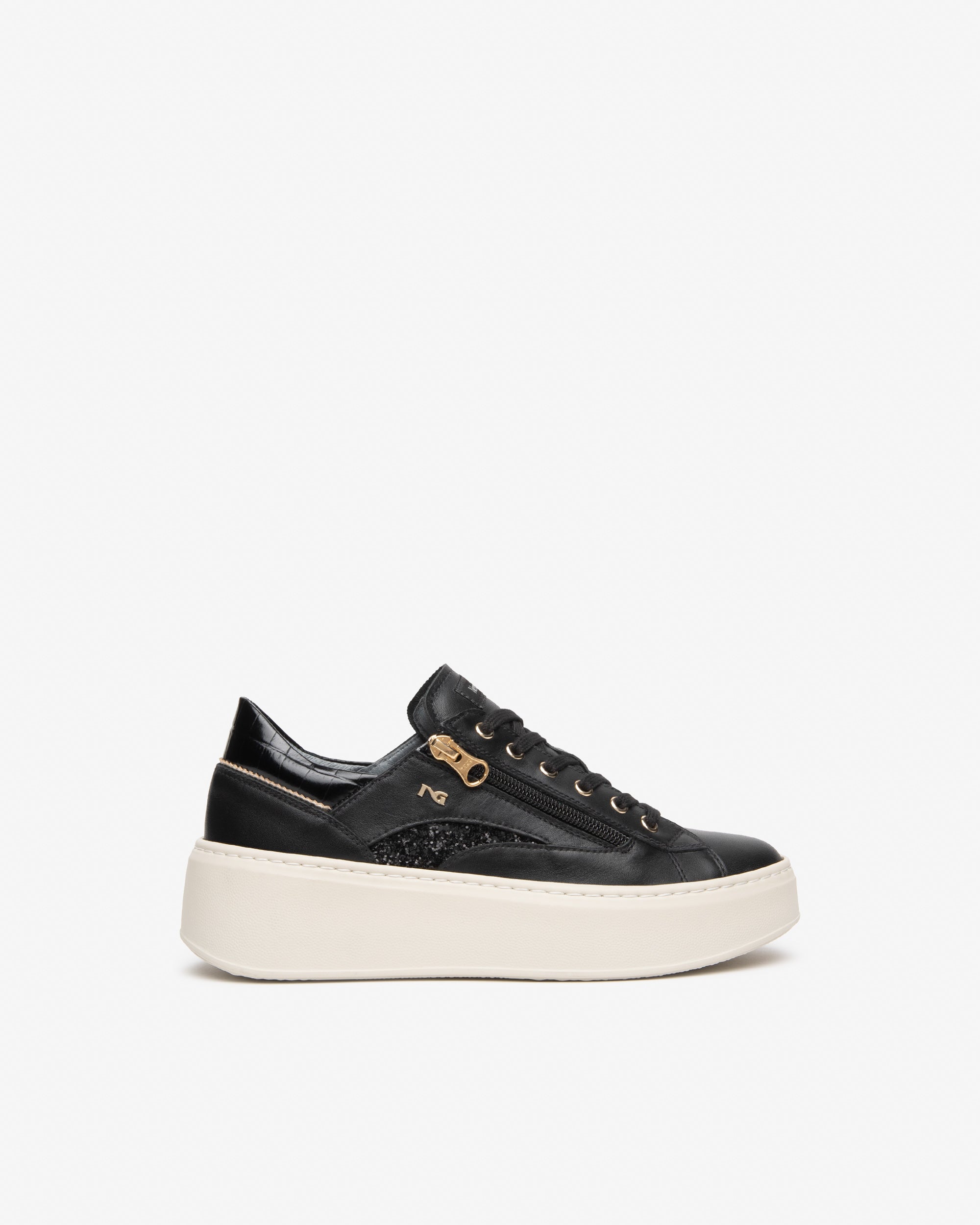 Sneakers Donna in Pelle e Materiale Tecnico