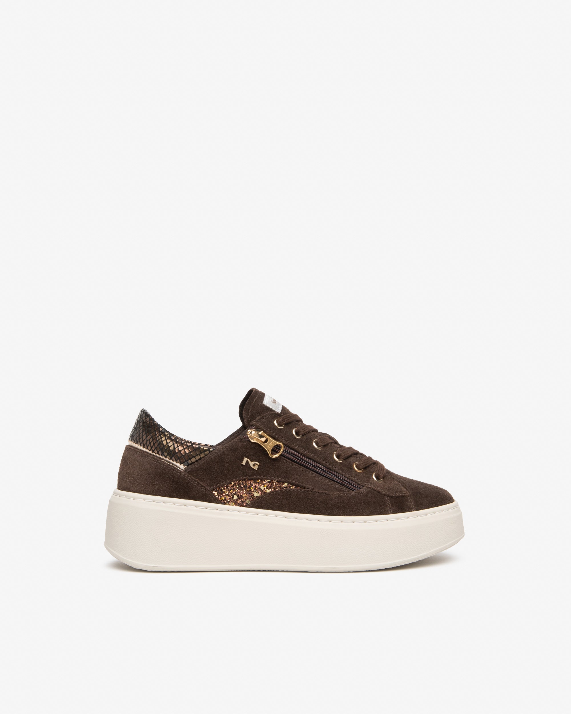Sneakers Donna in Suede, Pelle e Materiale Tecnico