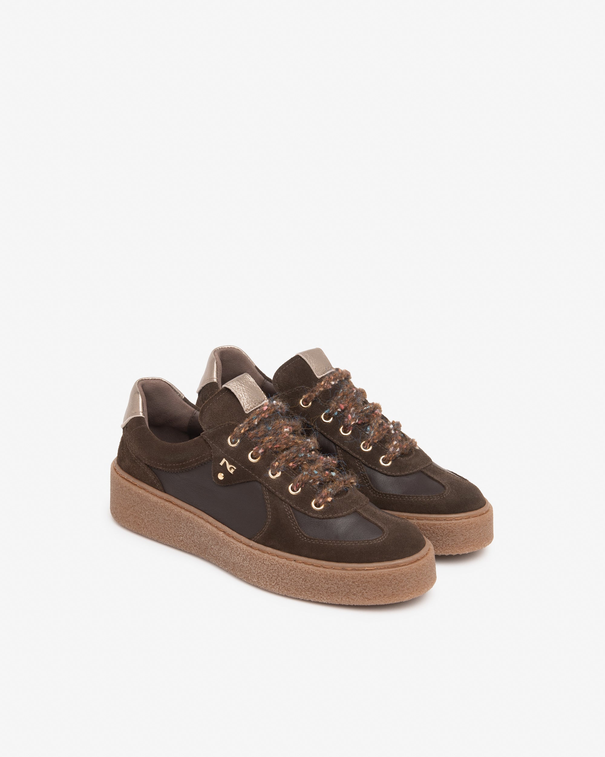 Sneakers Donna in Suede e Pelle