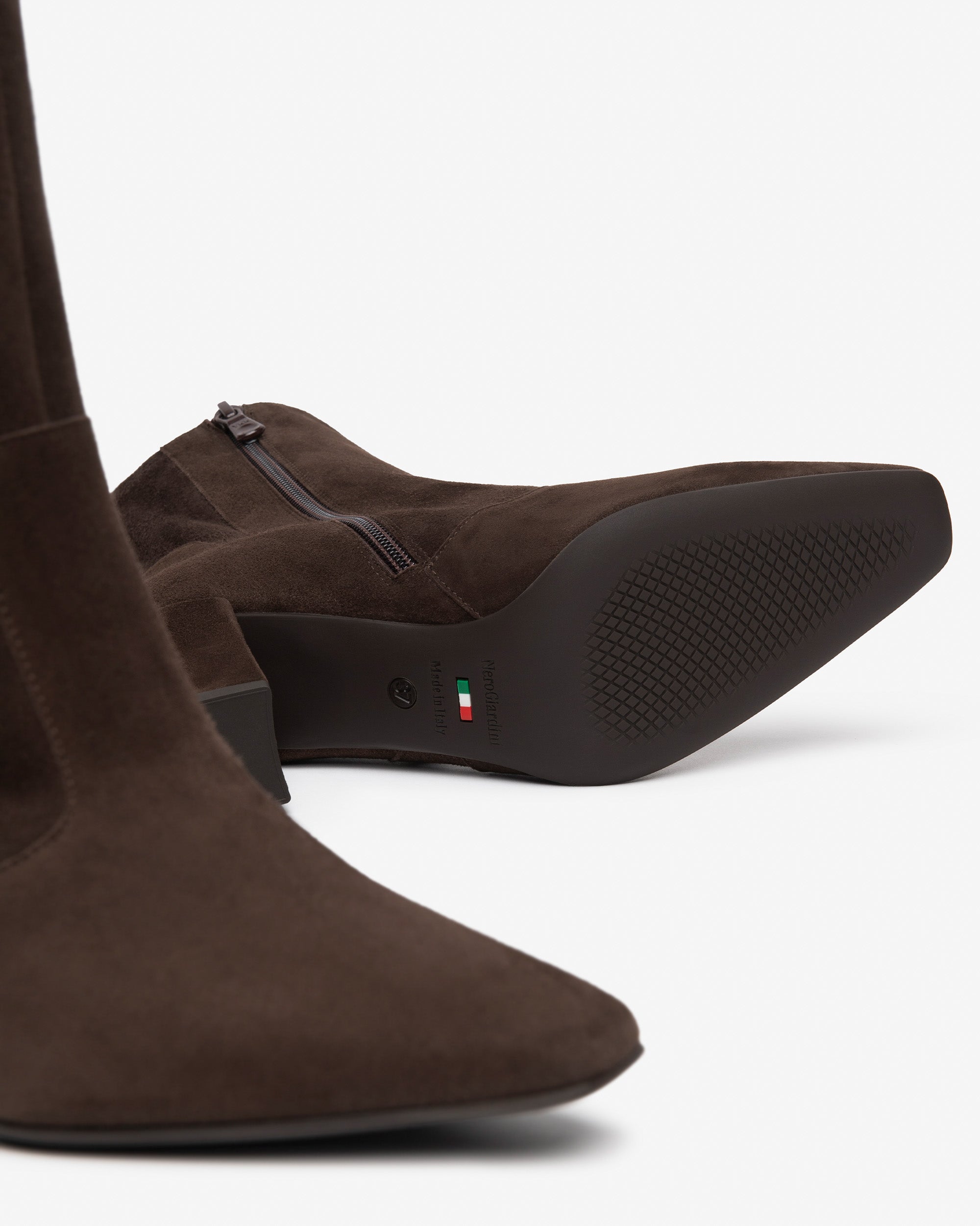 Tronchetti Donna in Suede e Materiale Tecnico