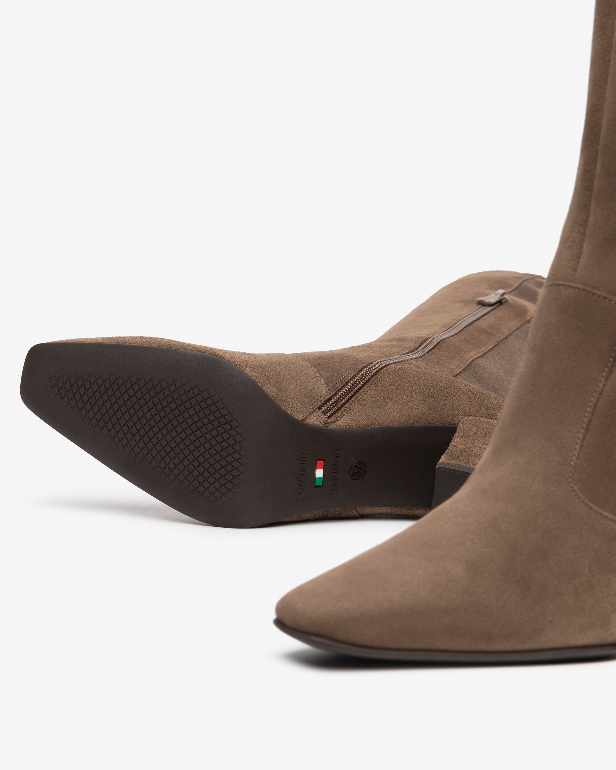 Stivali Donna in Suede e Materiale Tecnico