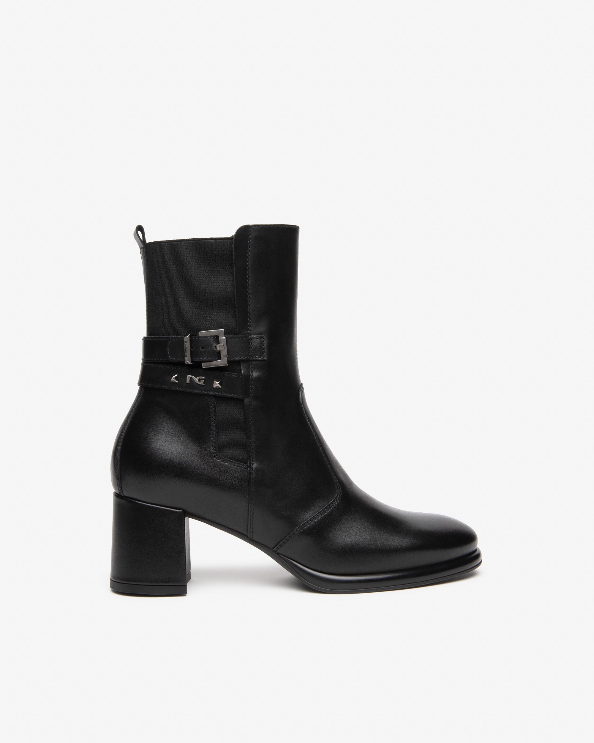 Tronchetti Donna in Pelle e Tessuto