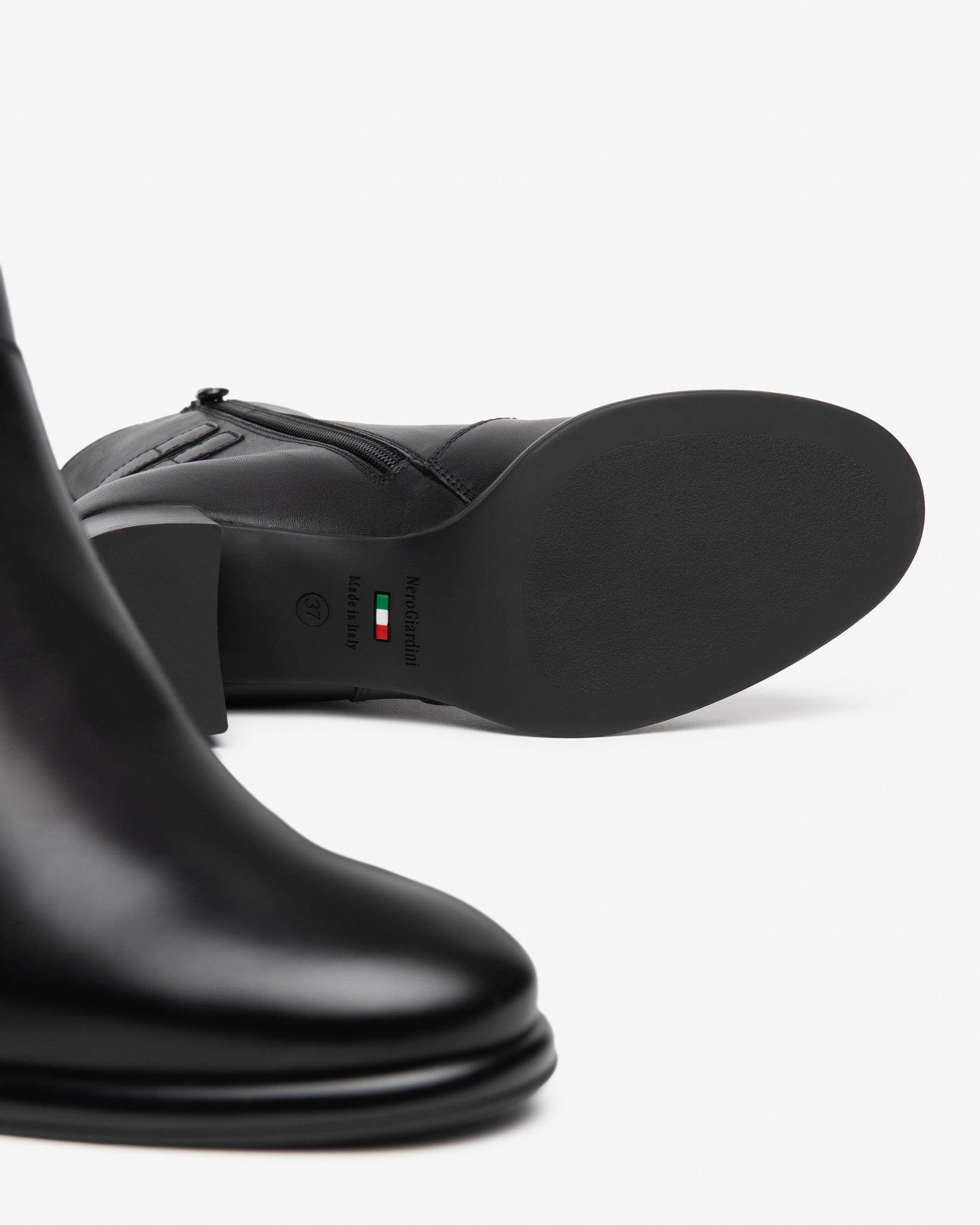 Tronchetti Donna in Pelle e Tessuto