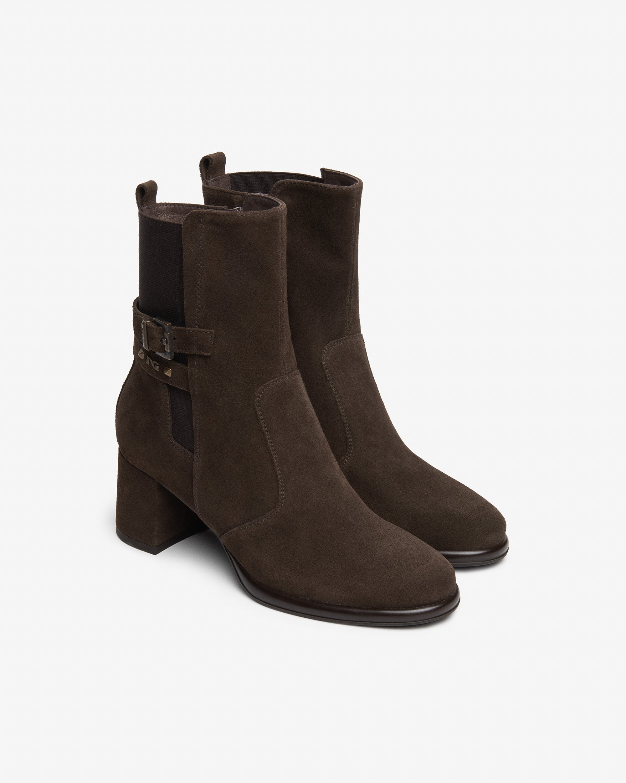 Tronchetti Donna in Suede e Tessuto