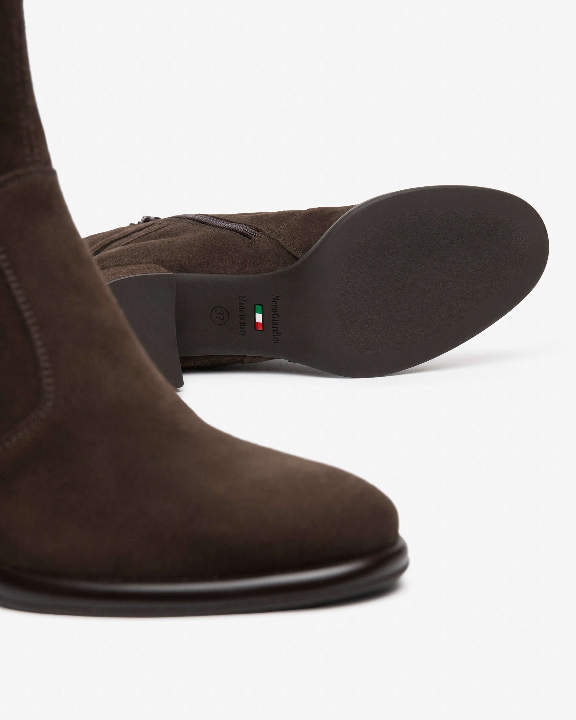 Tronchetti Donna in Suede e Tessuto