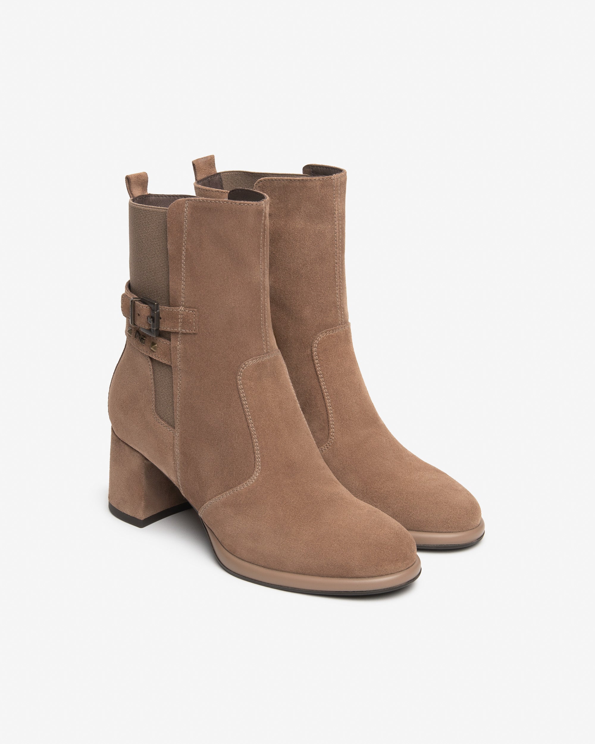 Tronchetti Donna in Suede e Tessuto