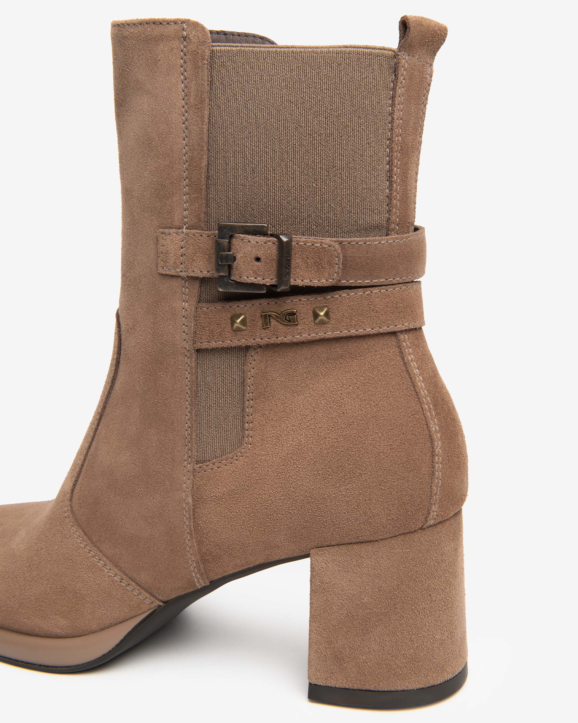Tronchetti Donna in Suede e Tessuto