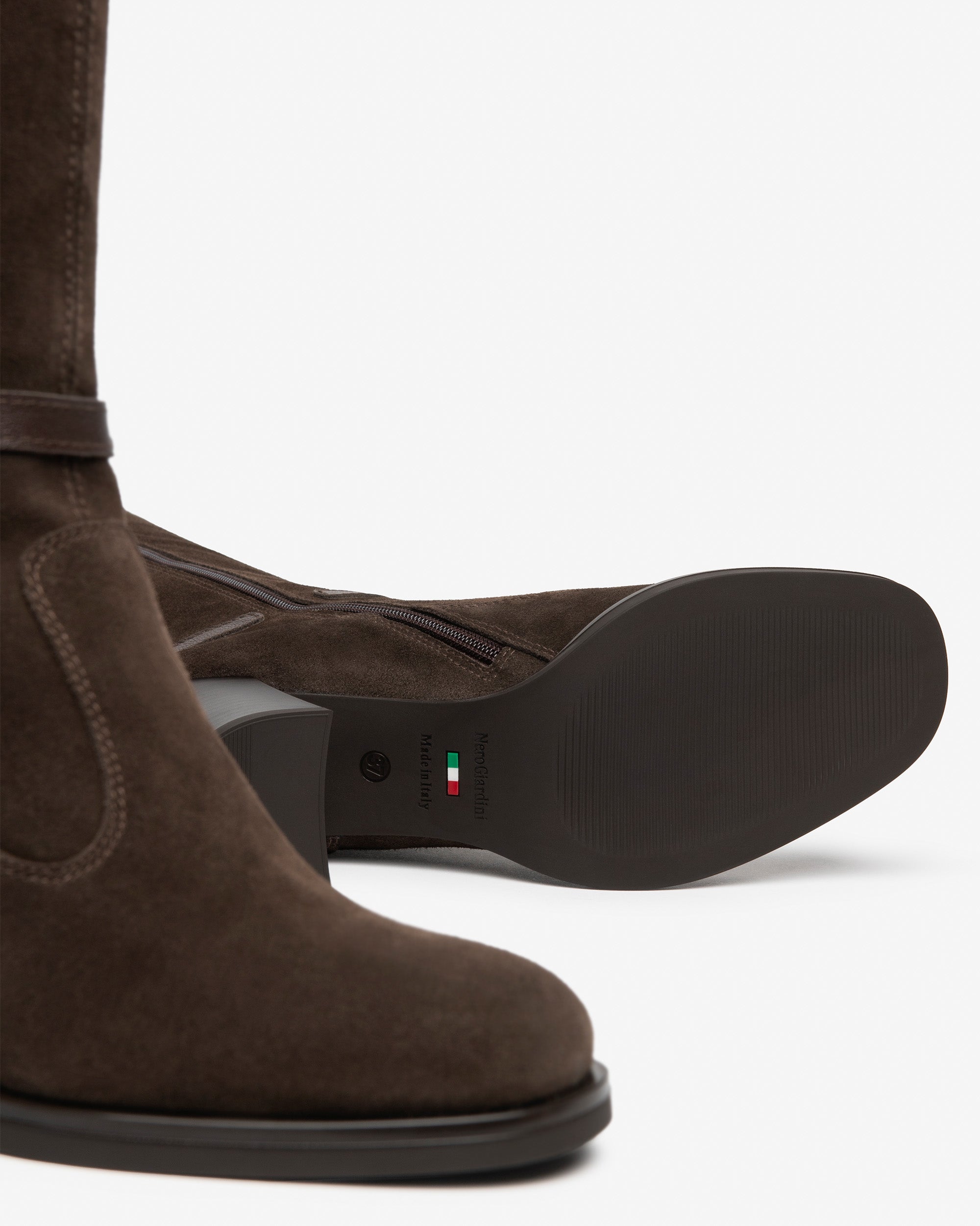 Stivali Donna in Suede e Pelle