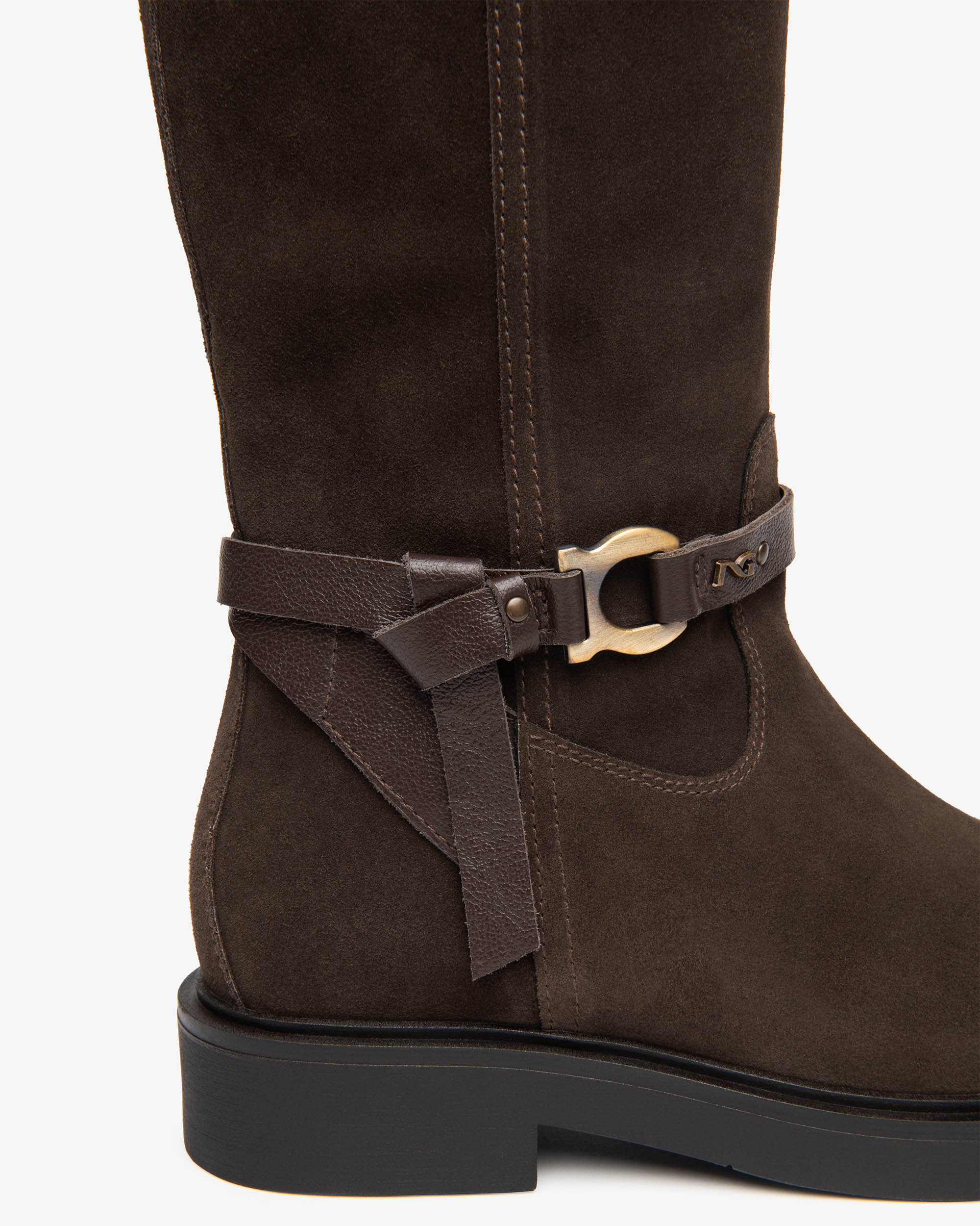 Stivali Donna in Suede e Pelle