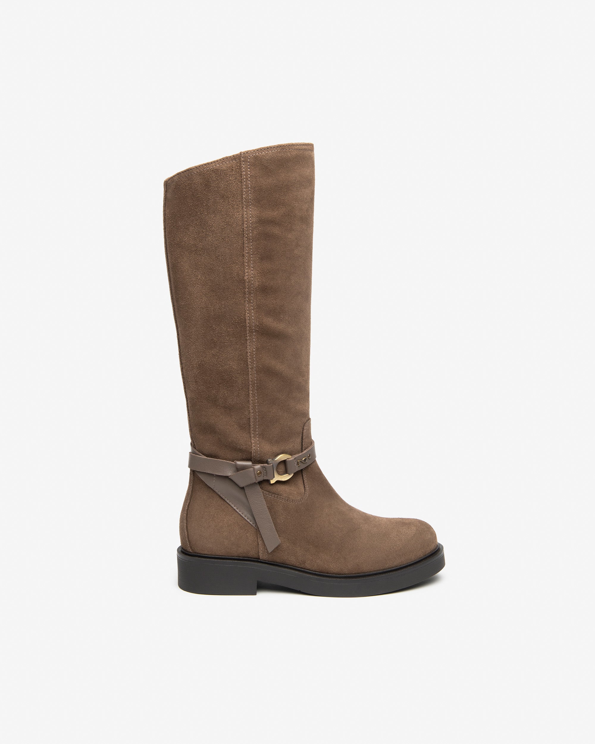 Stivali Donna in Suede e Pelle