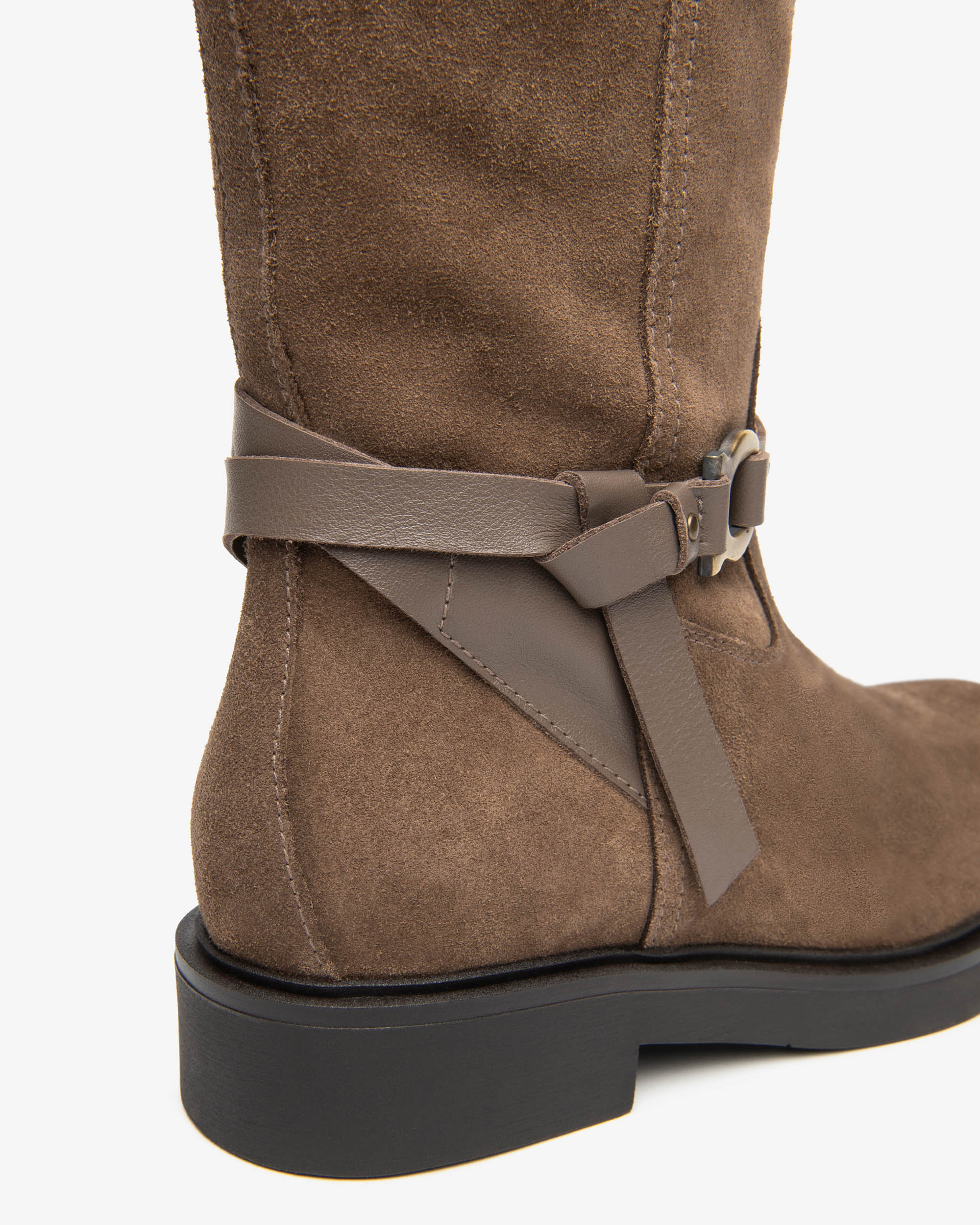 Stivali Donna in Suede e Pelle