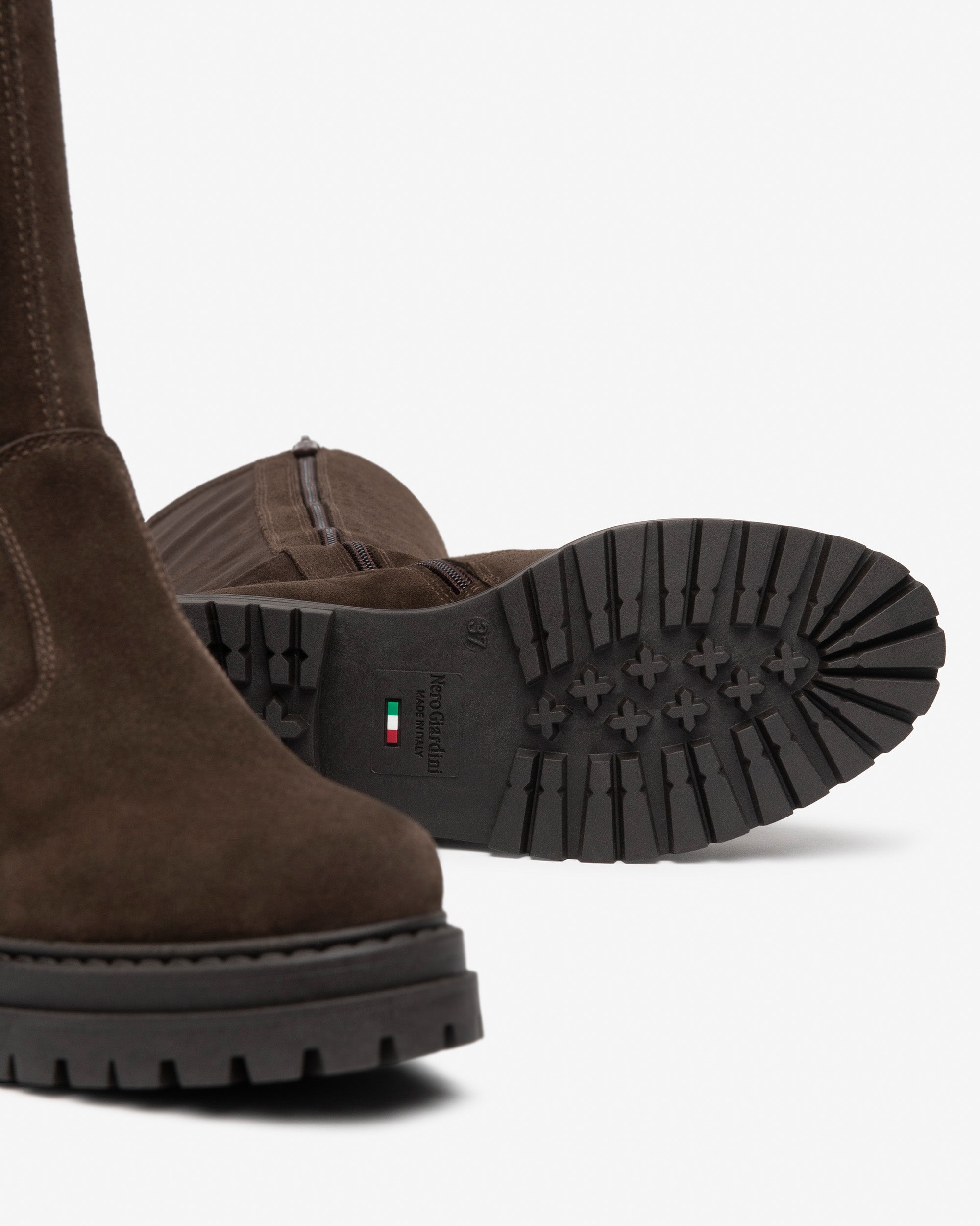 Stivali Donna in Suede e Materiale Tecnico