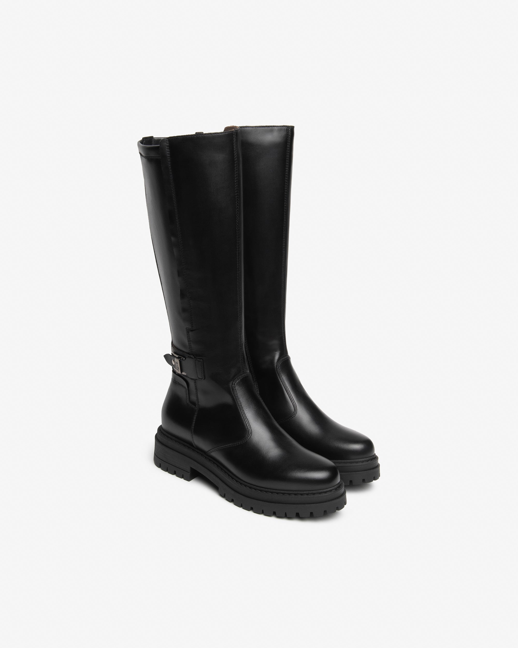 Stivali Donna in Pelle e Materiale Tecnico