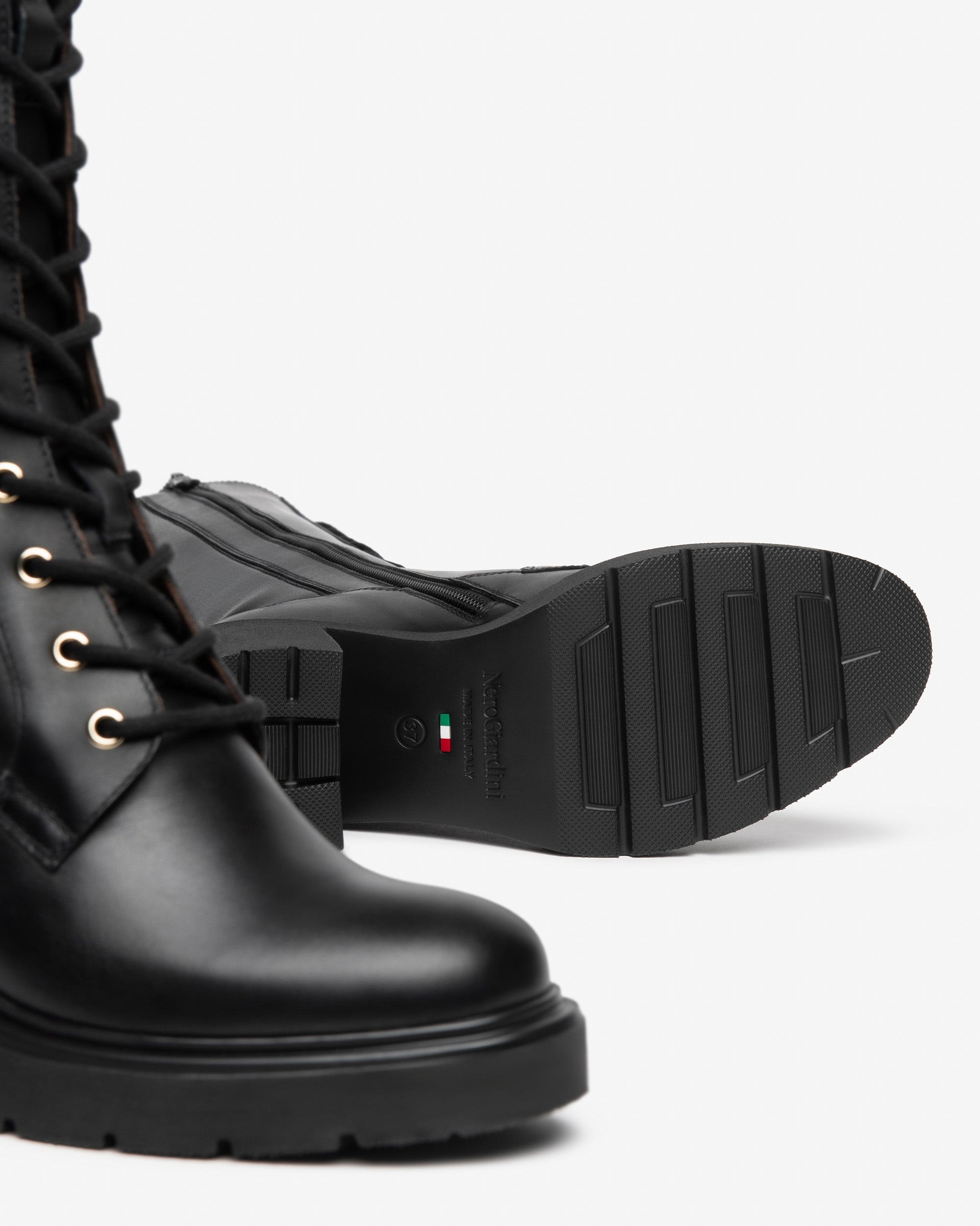 Stivali Donna in Pelle e Materiale Tecnico