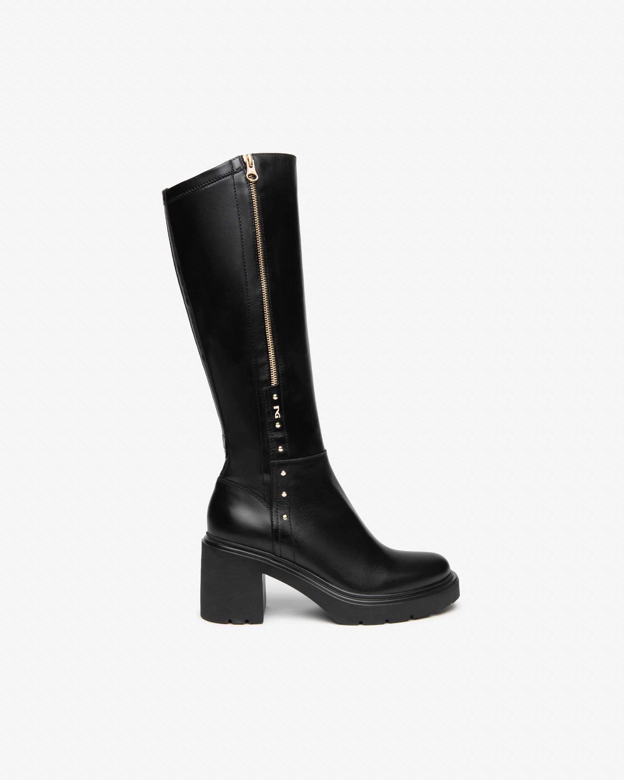 Stivali Donna in Pelle e Materiale Tecnico