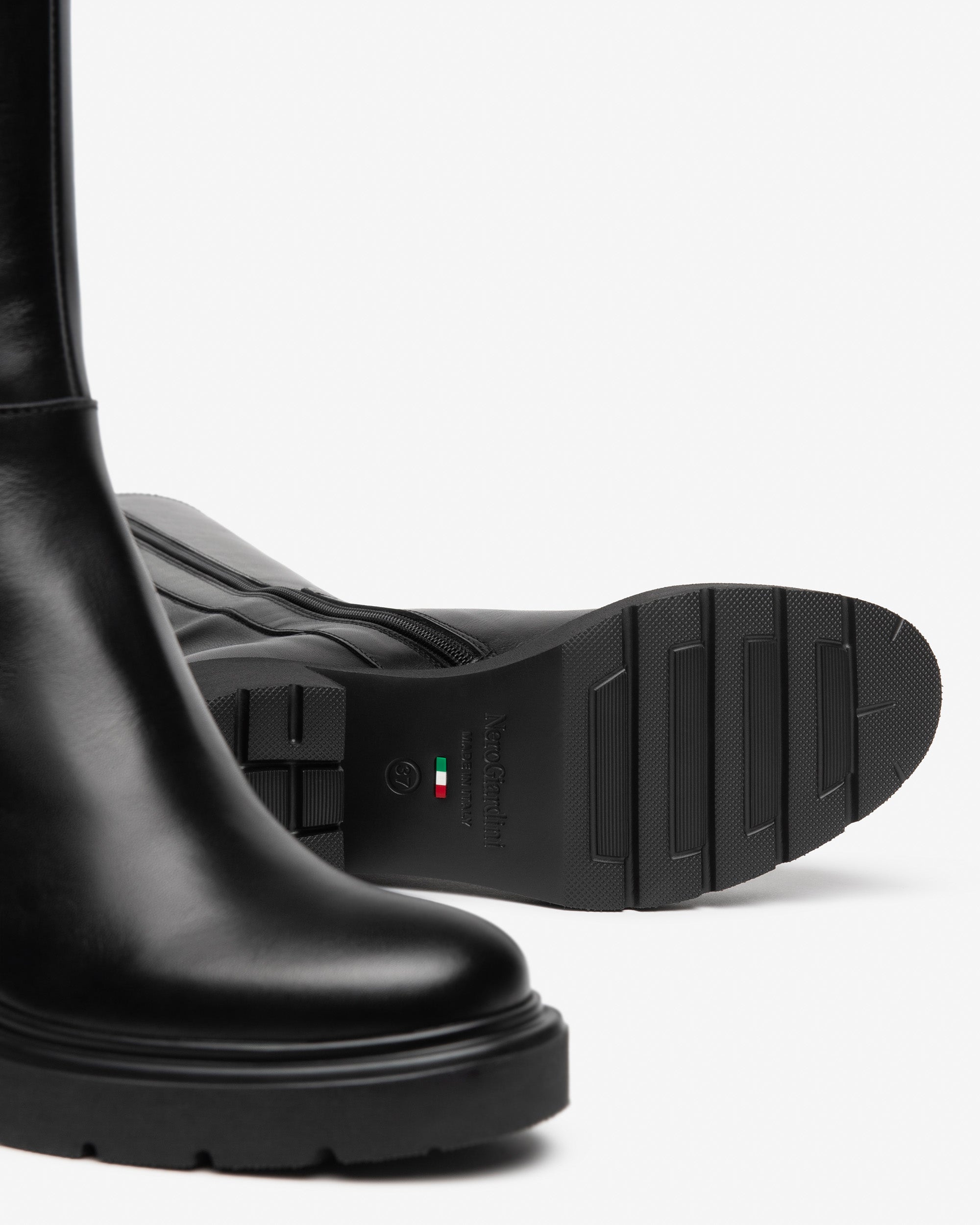 Stivali Donna in Pelle e Materiale Tecnico
