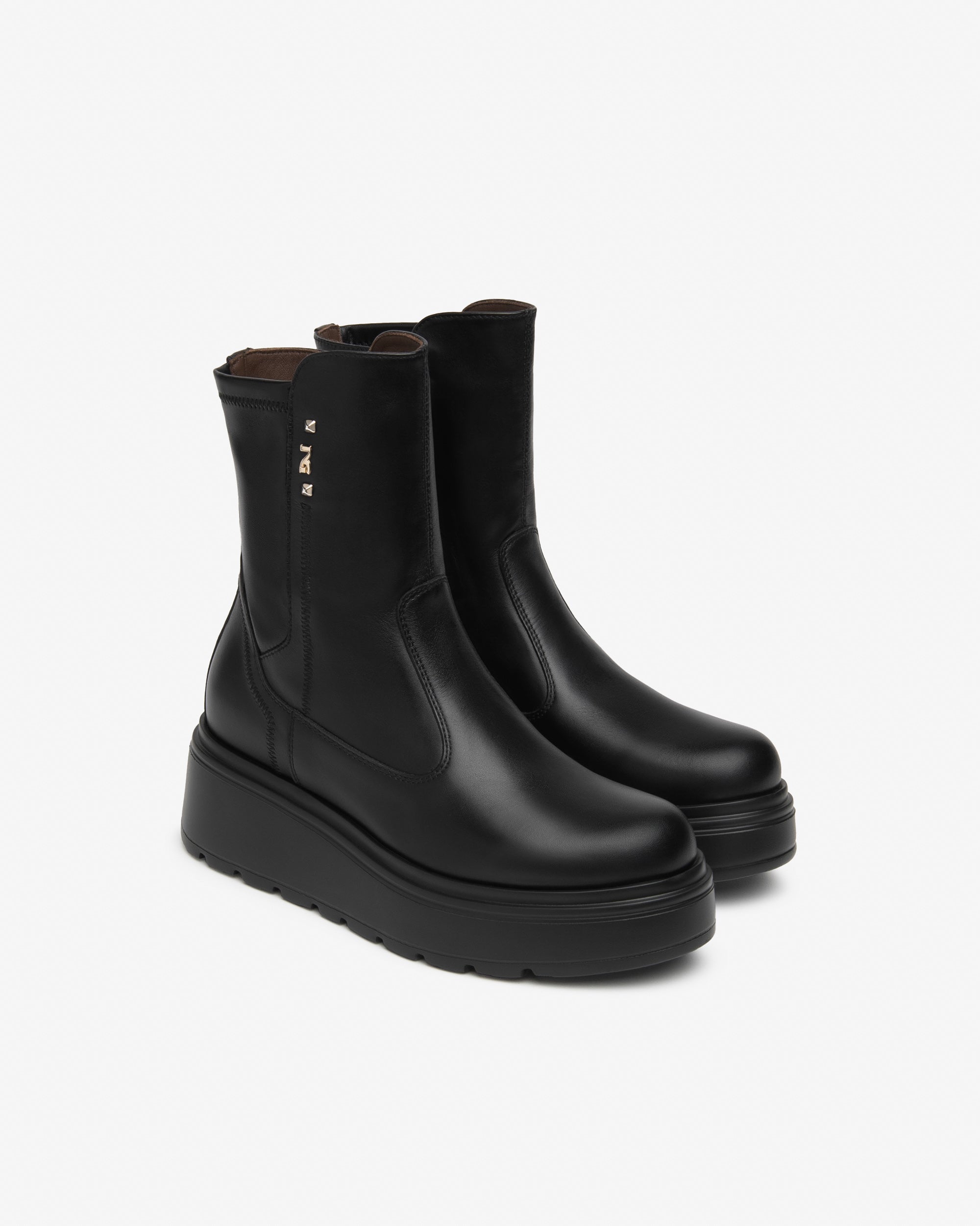 Stivaletti Donna in Pelle e Materiale Tecnico