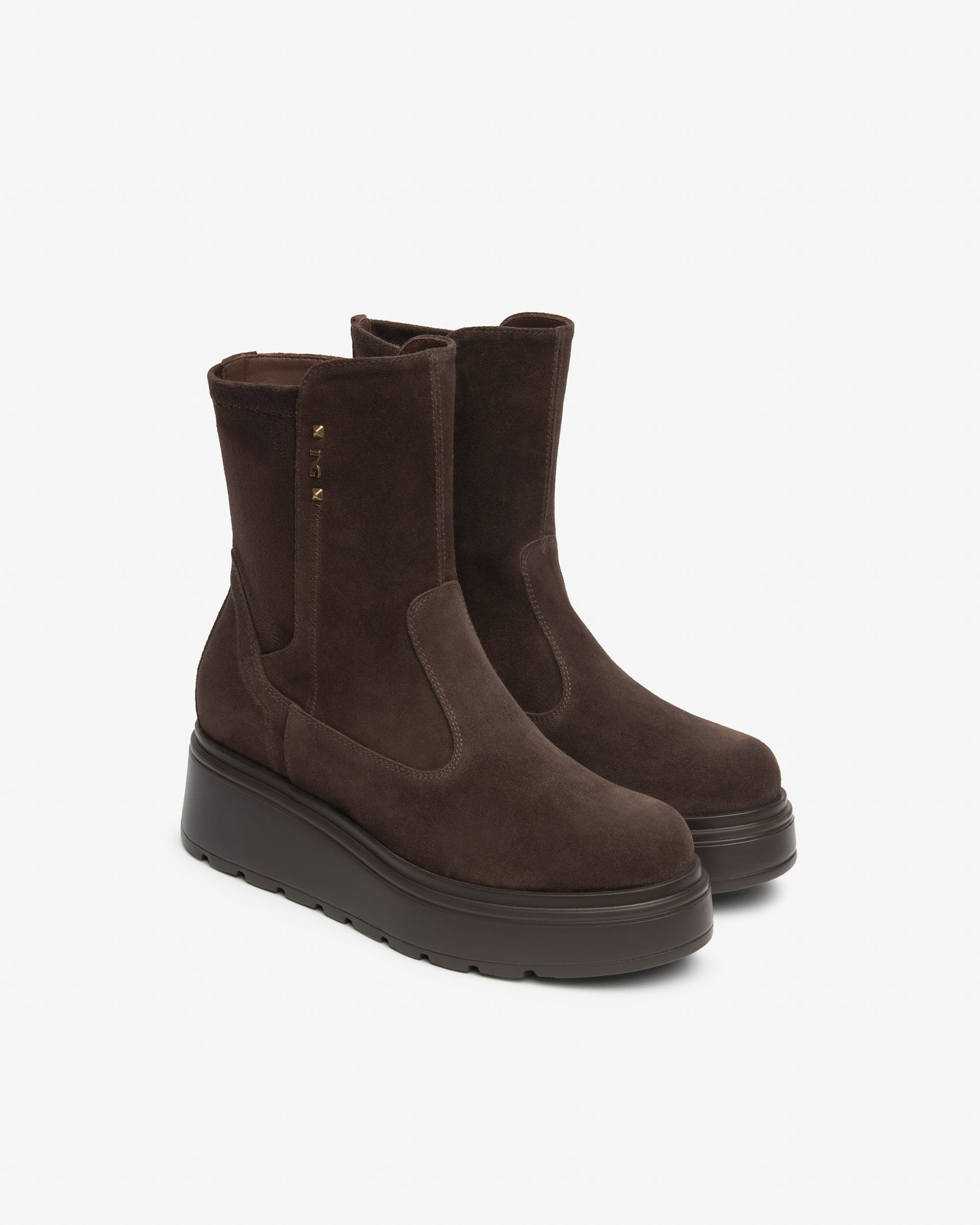 Stivaletti Donna in Suede e Materiale Tecnico
