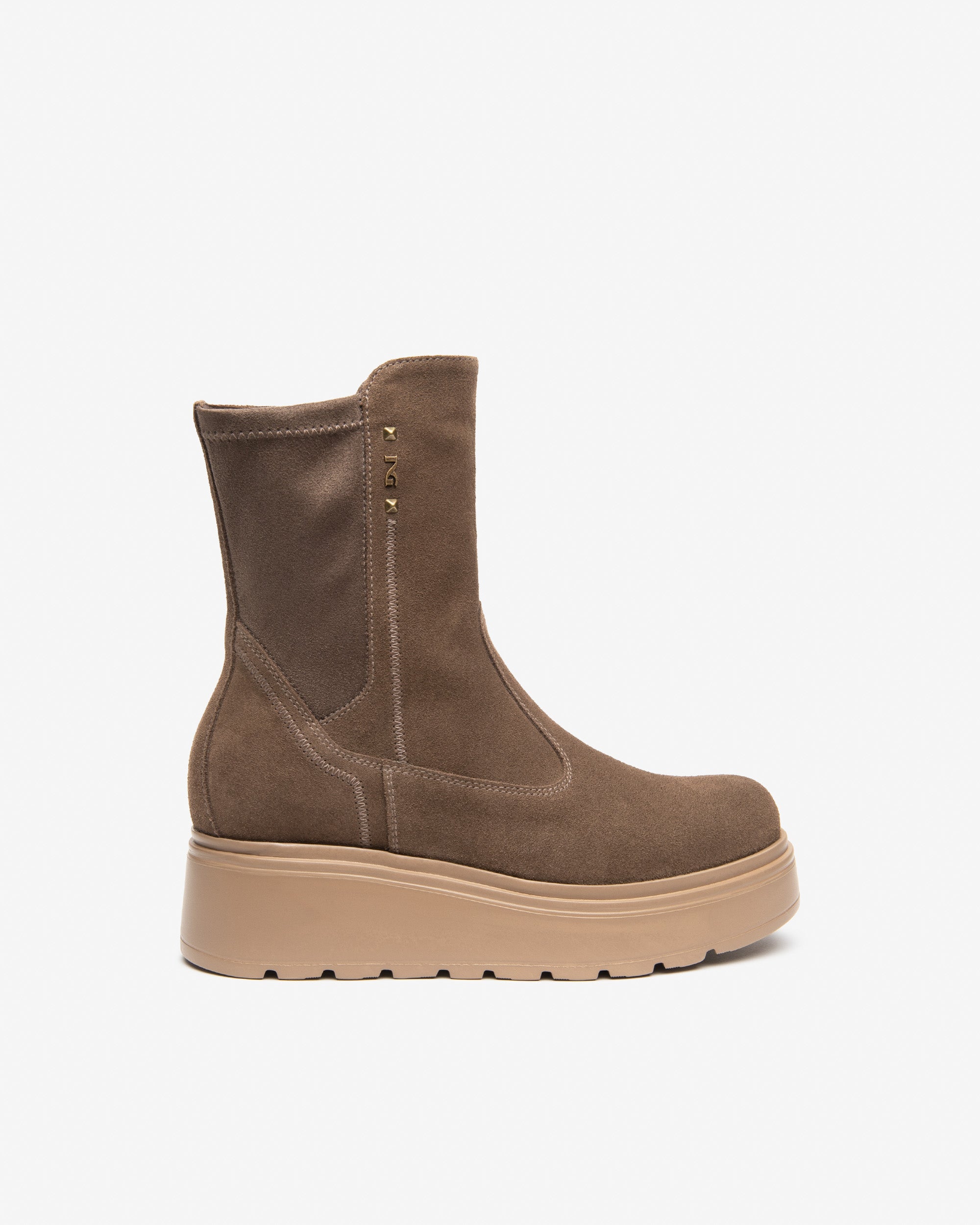 Stivaletti Donna in Suede e Materiale Tecnico