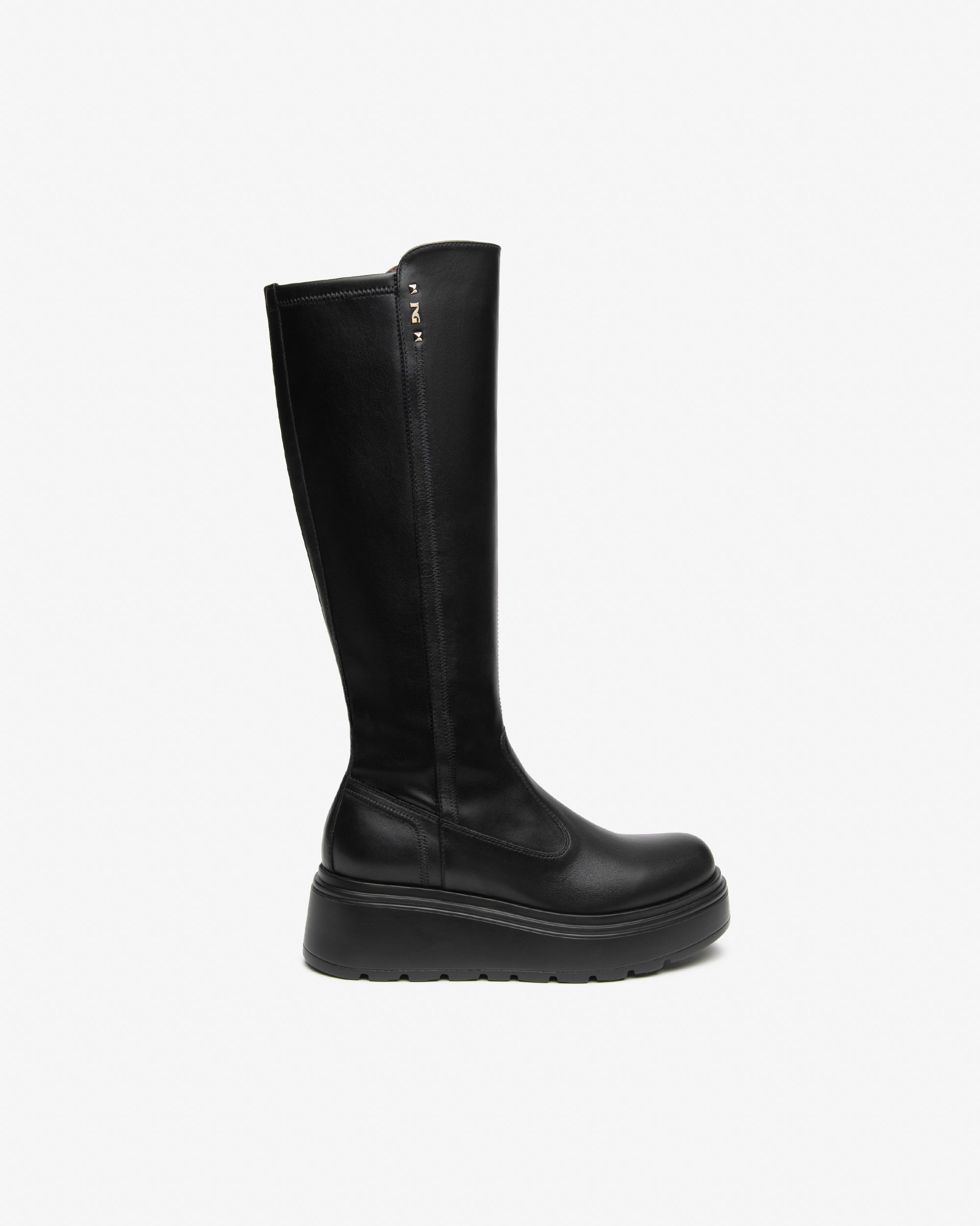 Stivali Donna in Pelle e Materiale Tecnico