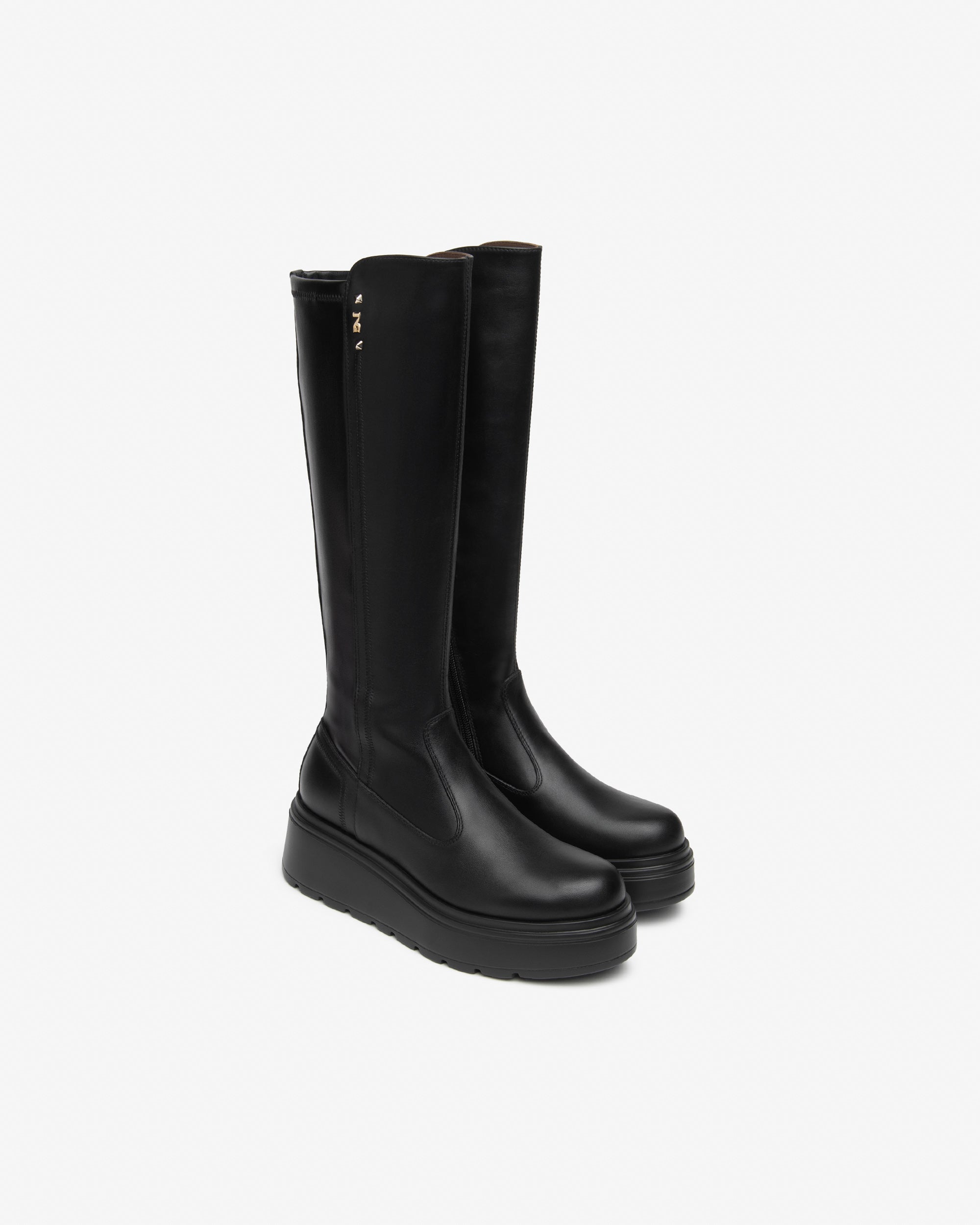 Stivali Donna in Pelle e Materiale Tecnico