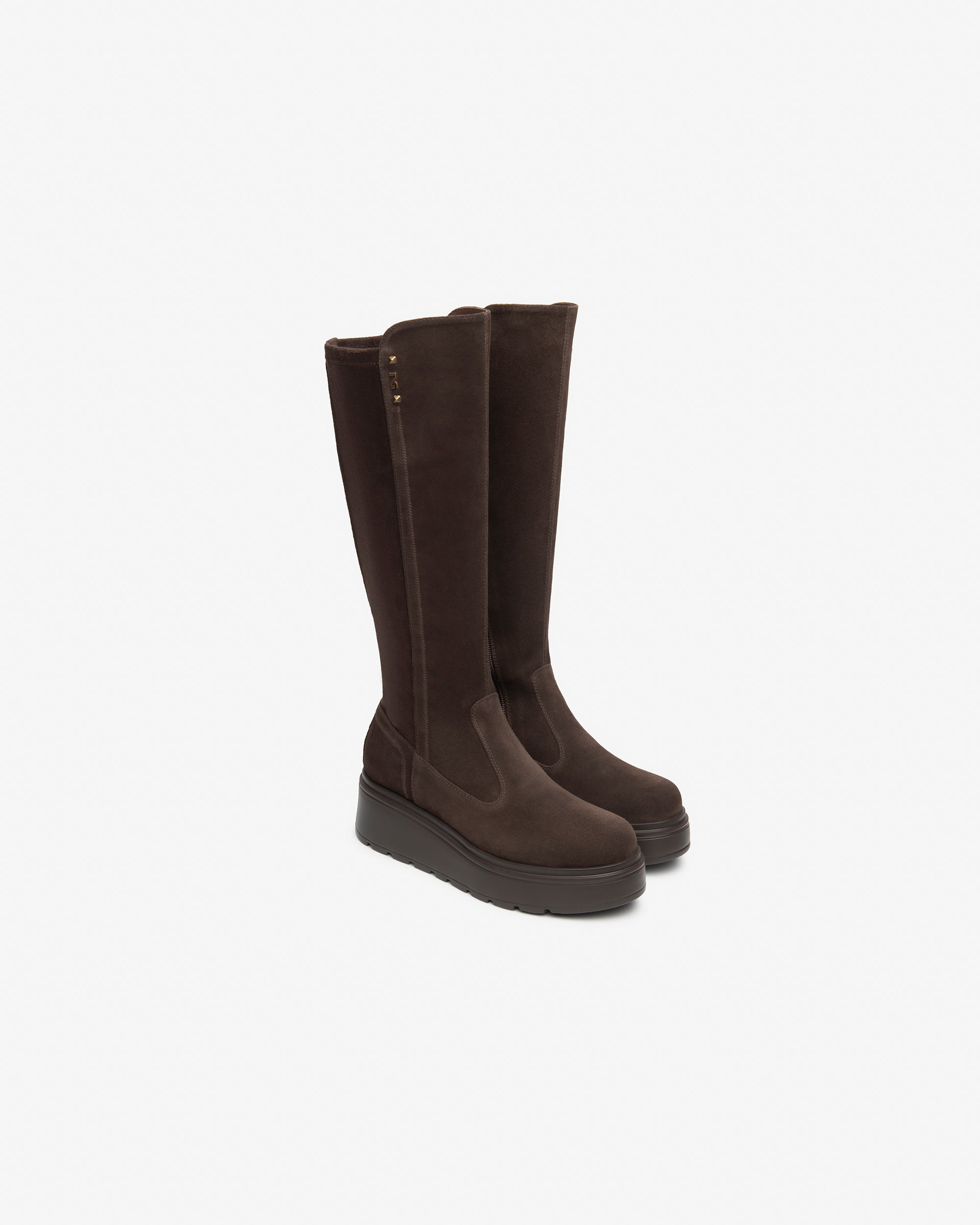 Stivali Donna in Suede e Materiale Tecnico