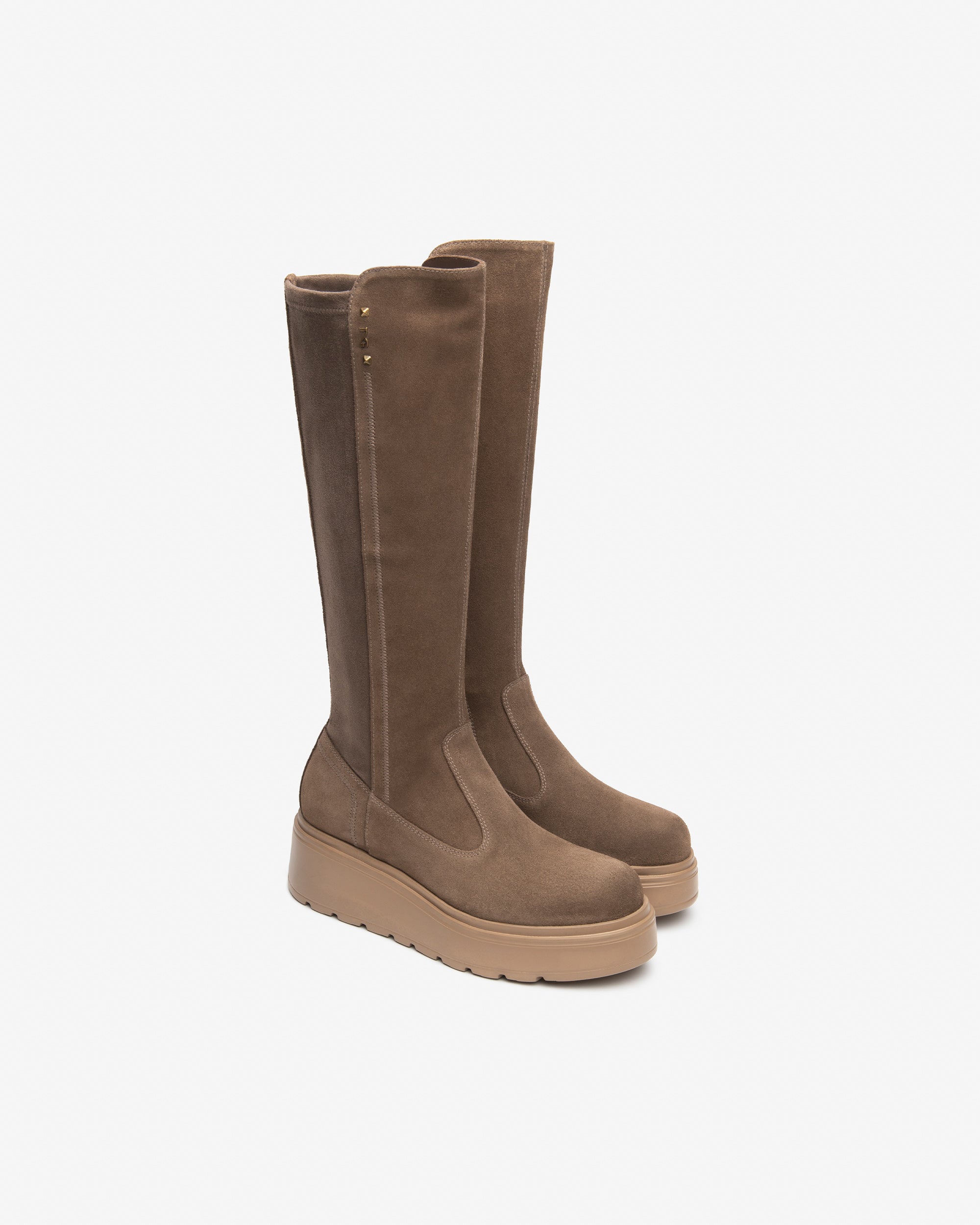Stivali Donna in Suede e Materiale Tecnico