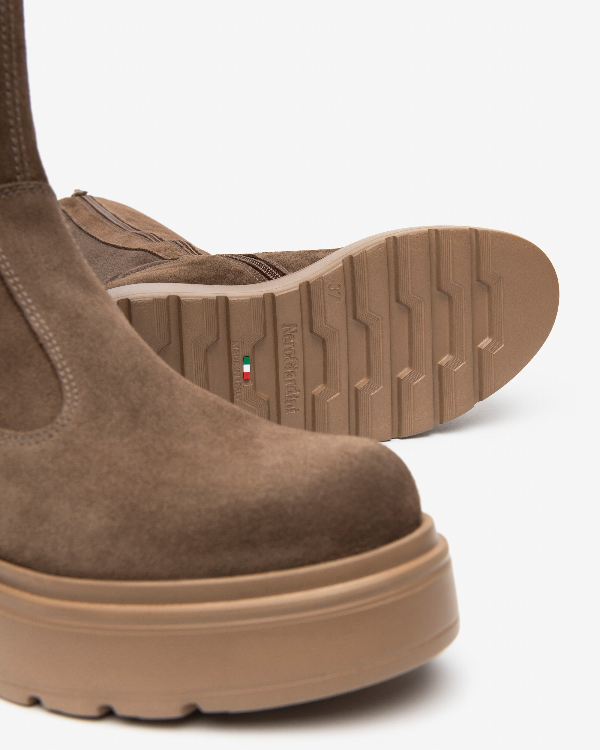 Stivali Donna in Suede e Materiale Tecnico