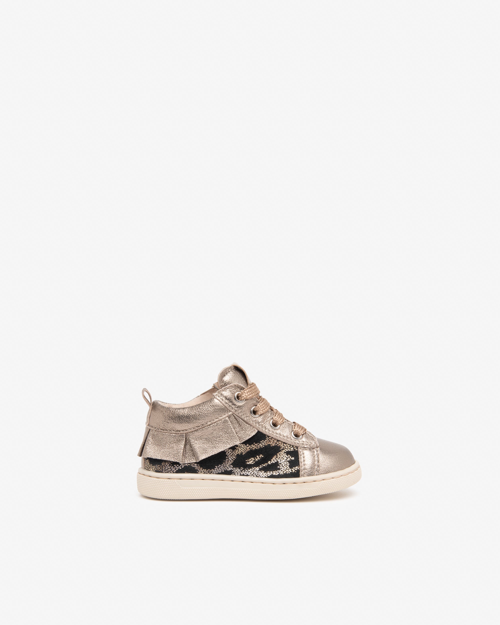 Sneakers Junior da Bambina in Pelle e Materiale Tecnico
