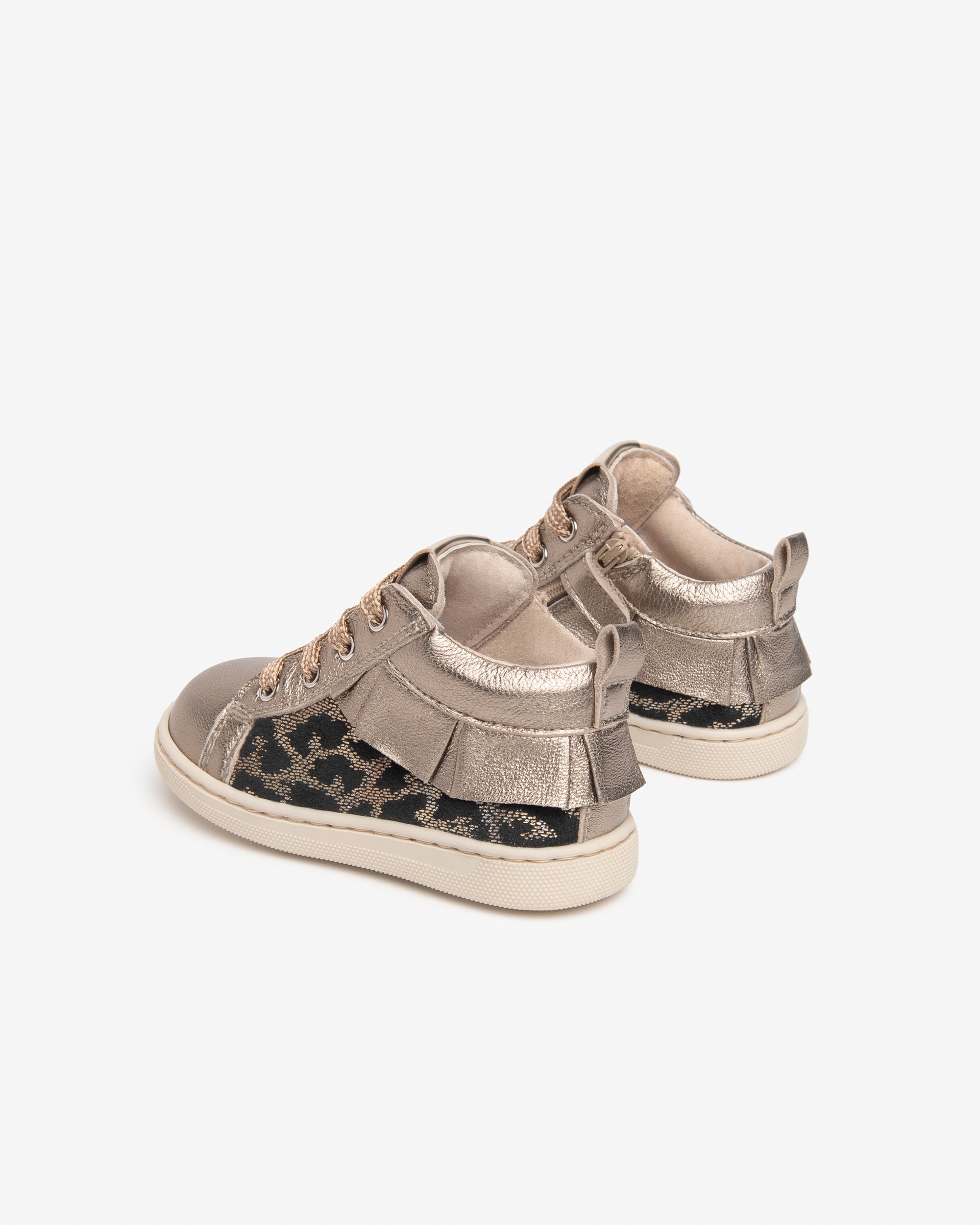 Sneakers Junior da Bambina in Pelle e Materiale Tecnico
