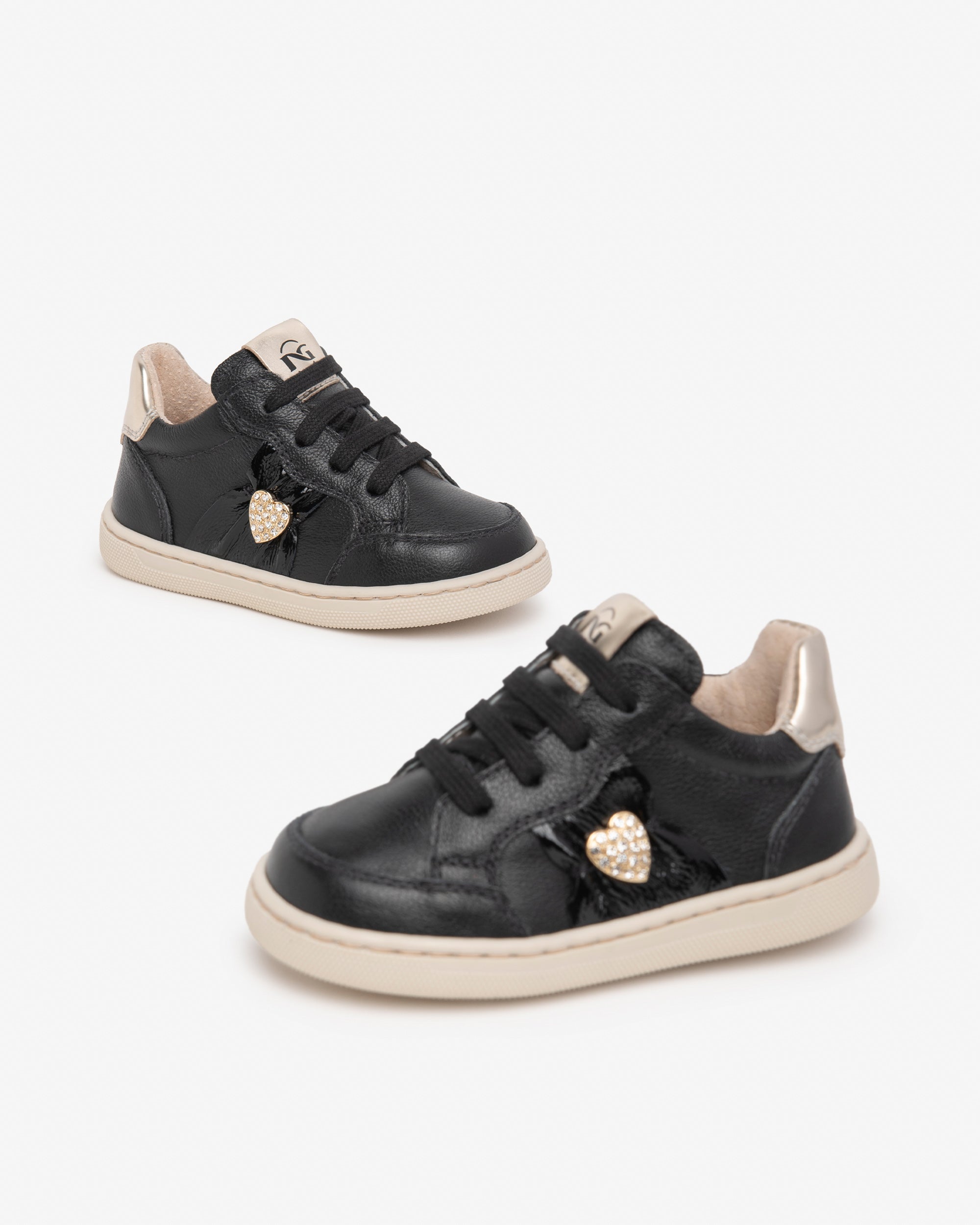 Sneakers Junior da Bambina in Pelle, Vernice e Materiale Tecnico