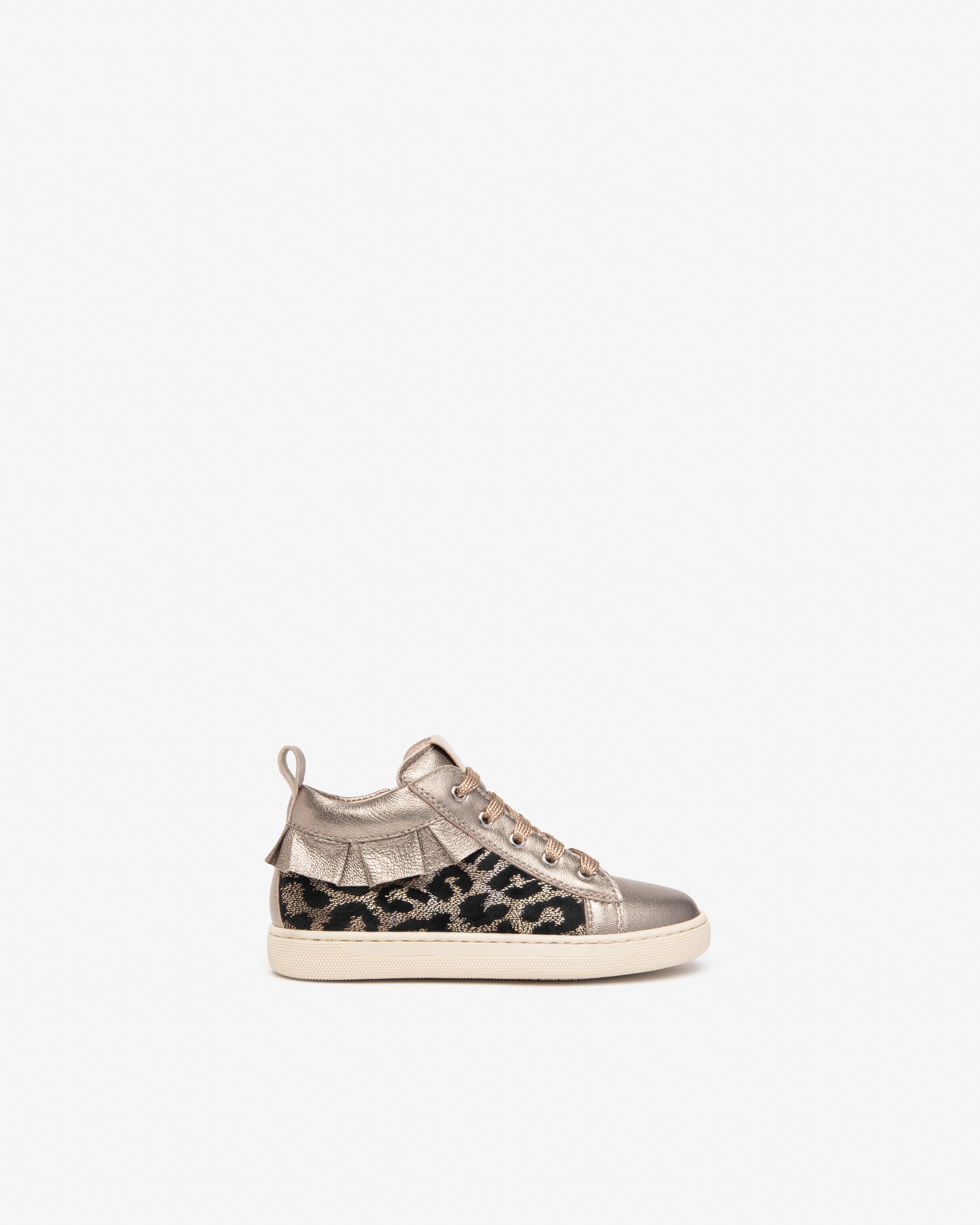 Sneakers Junior da Bambina in Pelle e Materiale Tecnico