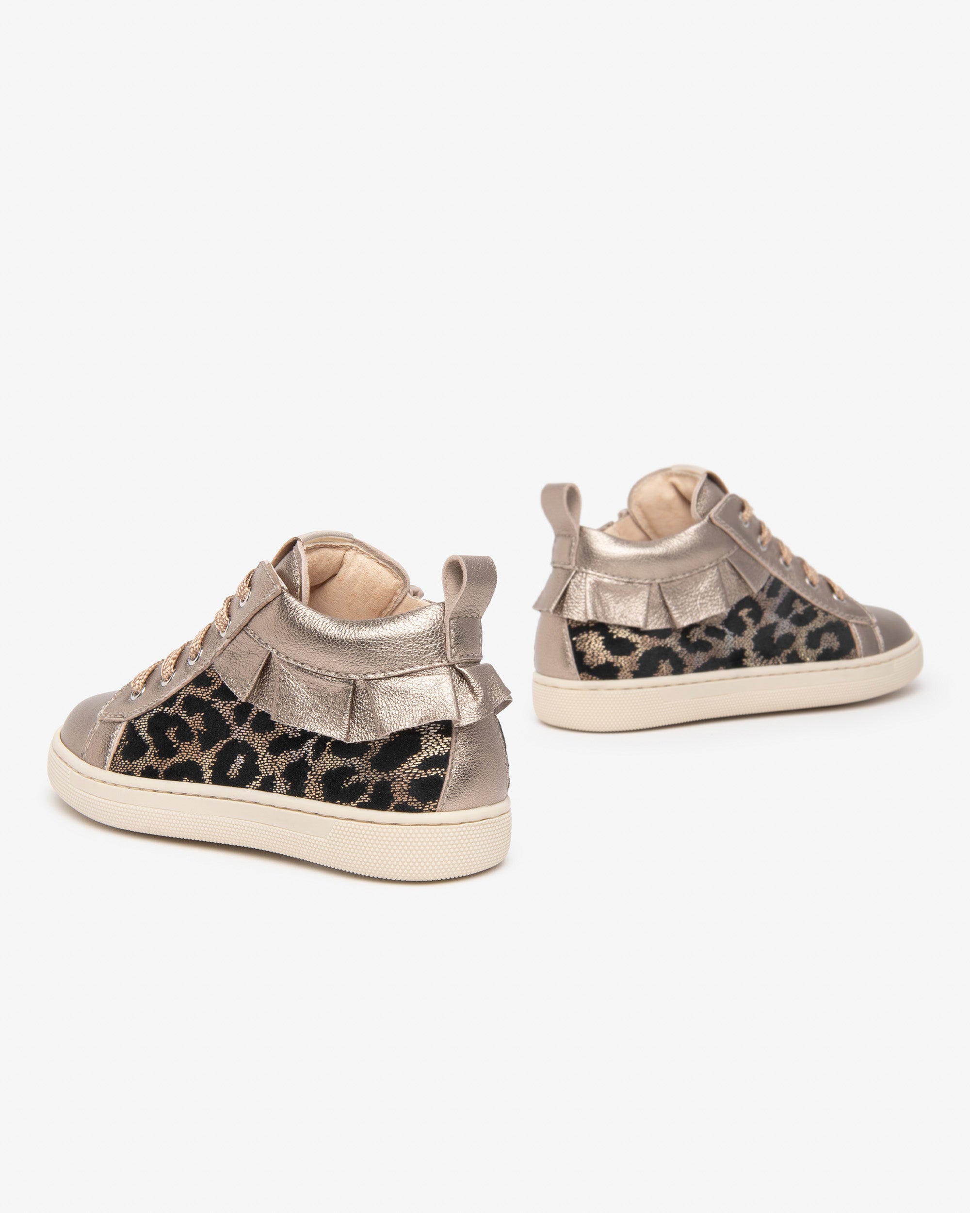 Sneakers Junior da Bambina in Pelle e Materiale Tecnico