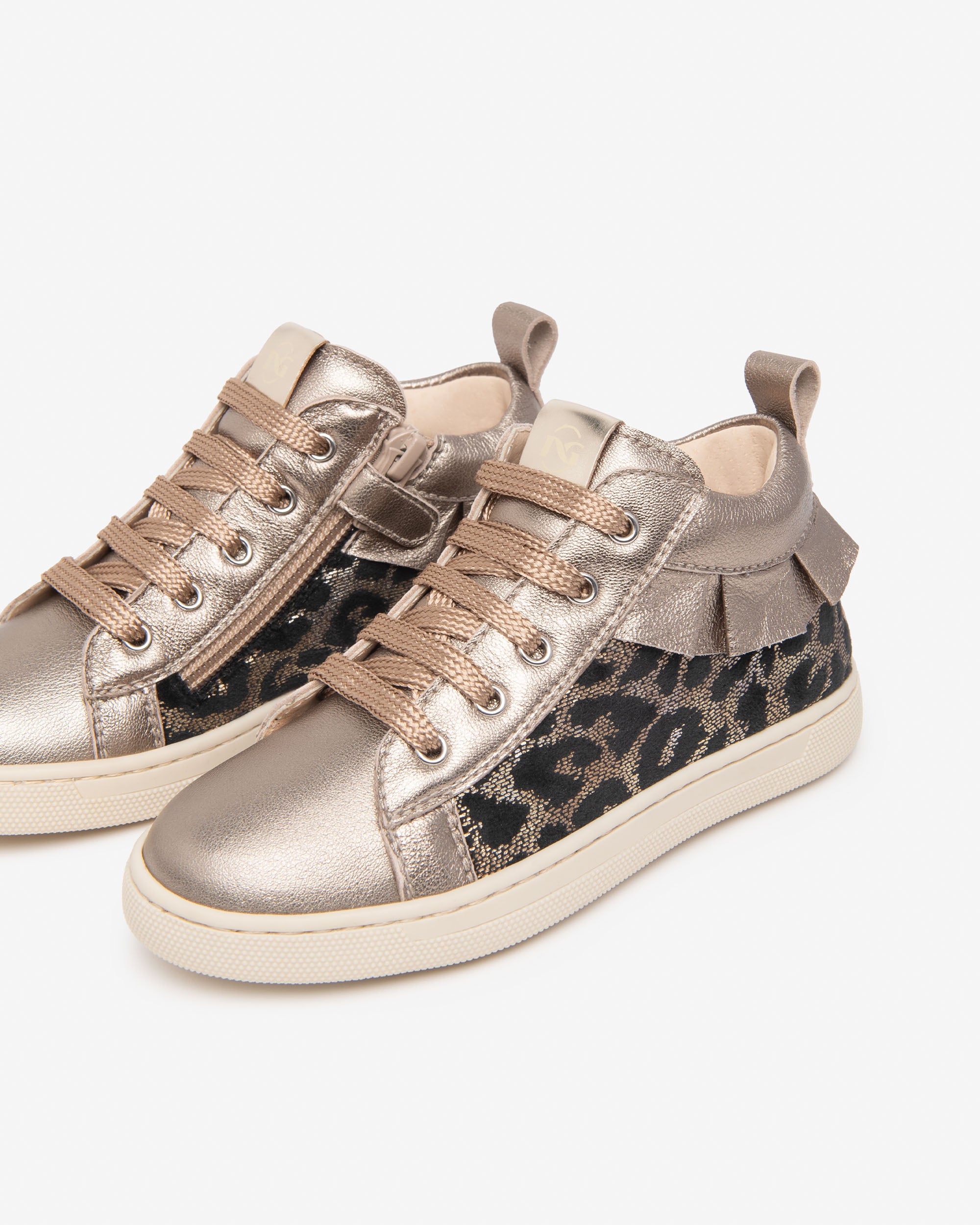 Sneakers Junior da Bambina in Pelle e Materiale Tecnico