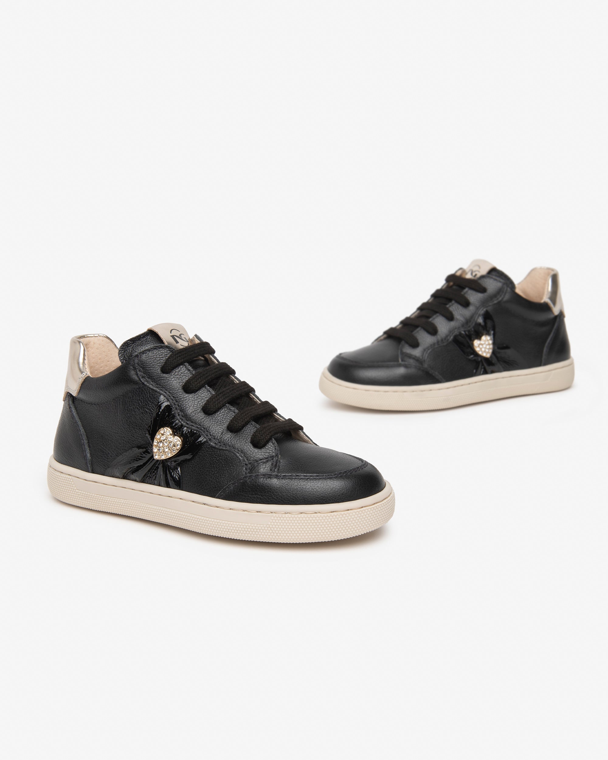 Sneakers Junior da Bambina in Pelle, Vernice e Materiale Tecnico