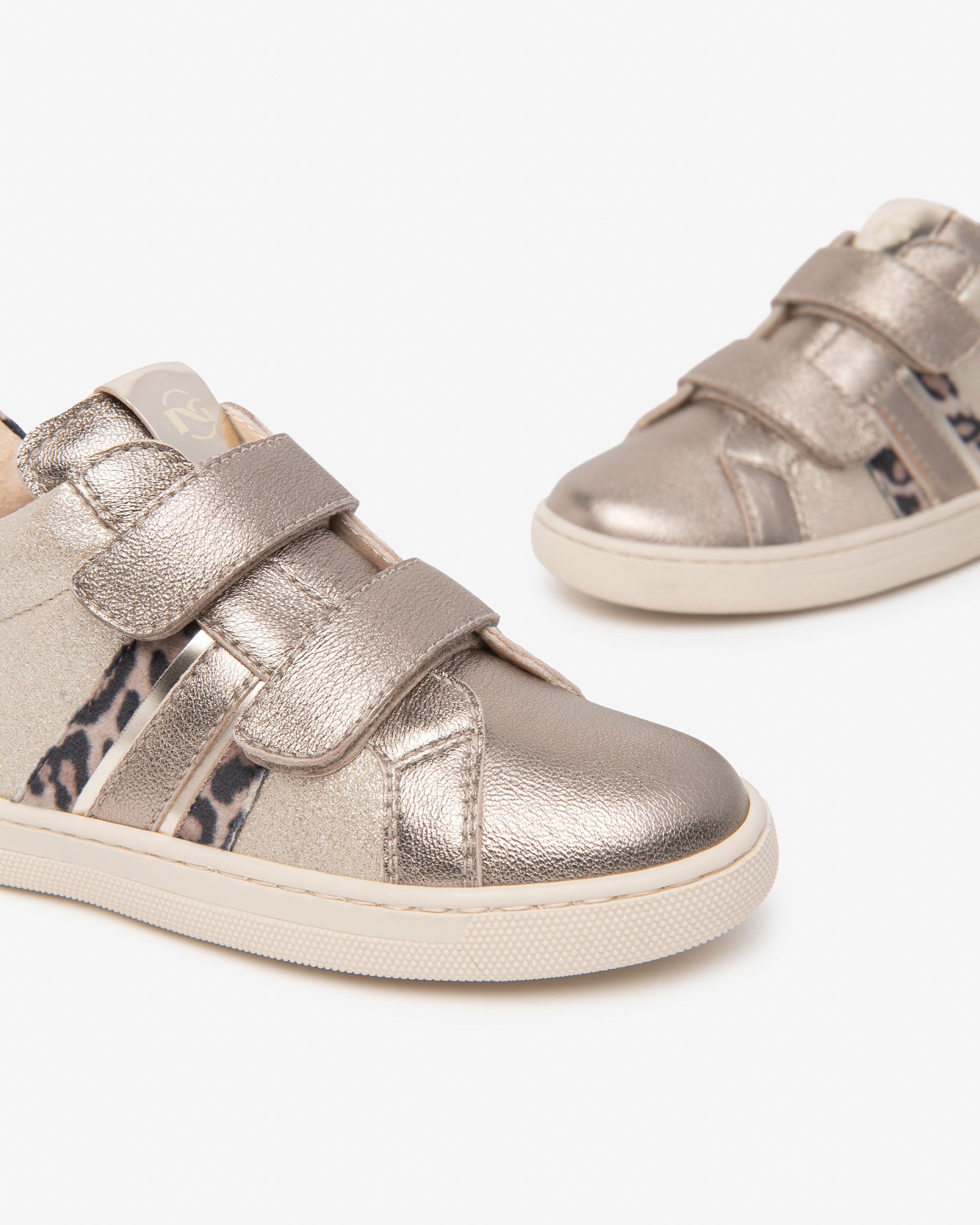 Sneakers Junior da Bambina in Pelle e Materiale Tecnico