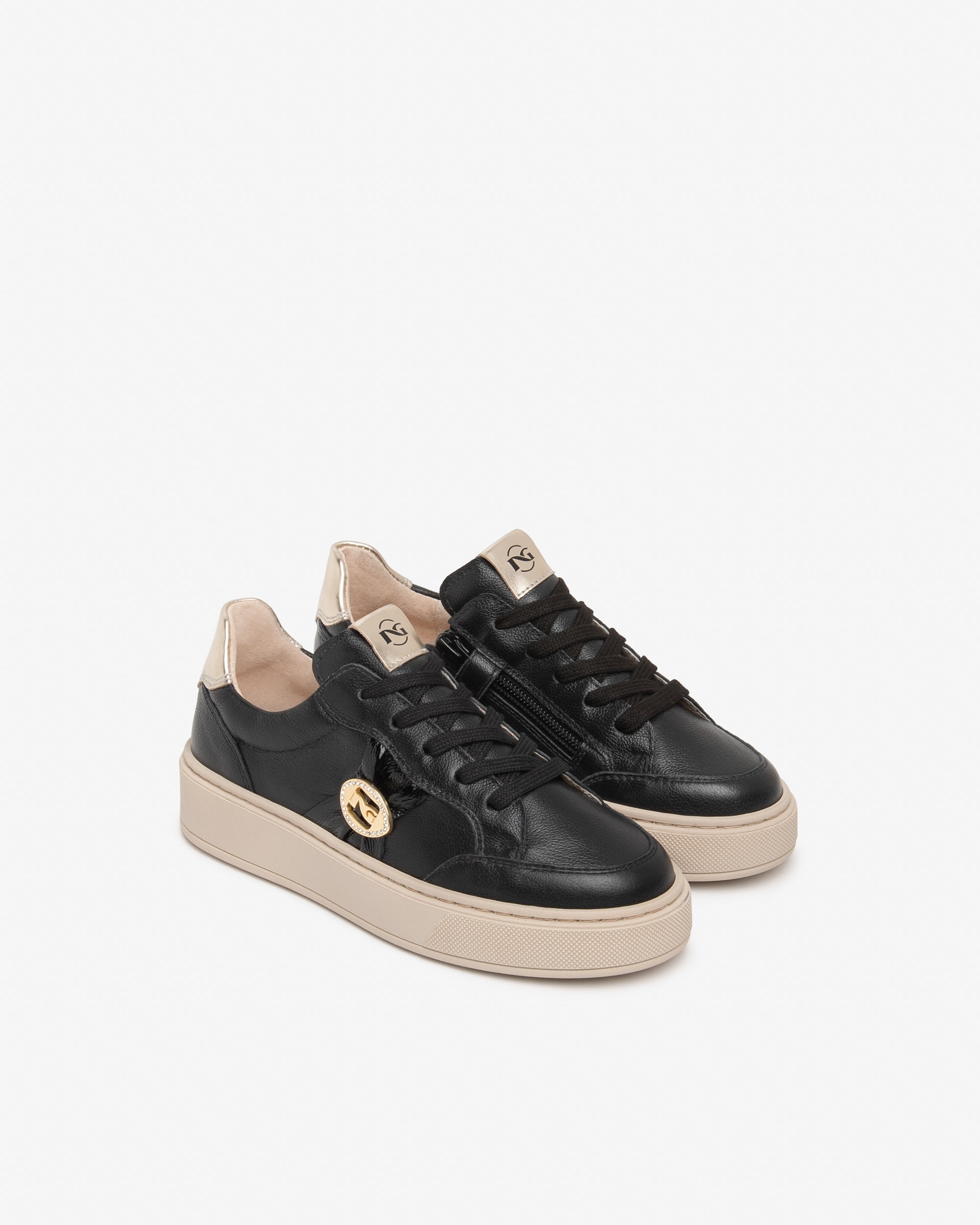 Sneakers Teen da Ragazza in Pelle, Vernice e Materiale Tecnico