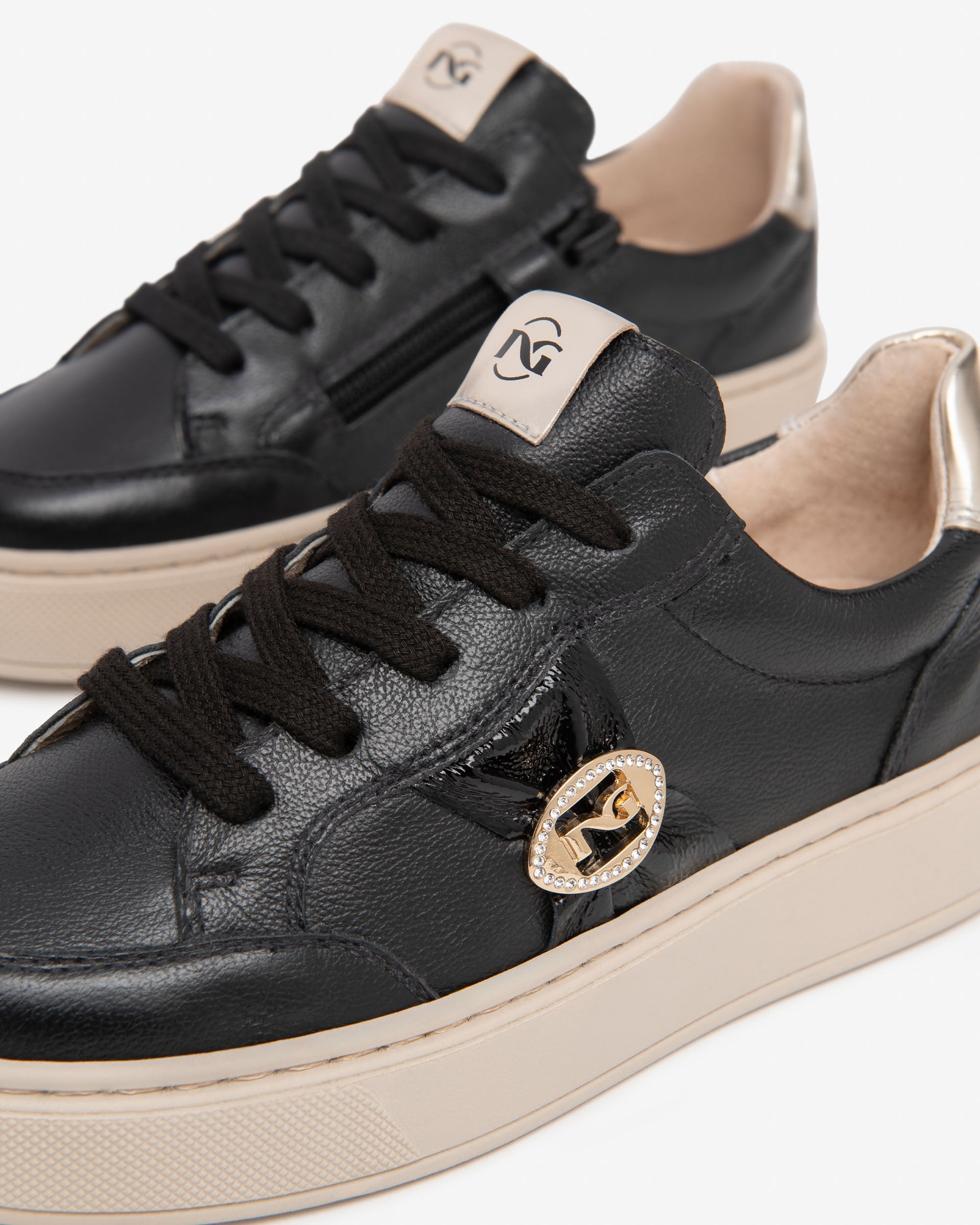 Sneakers Teen da Ragazza in Pelle, Vernice e Materiale Tecnico