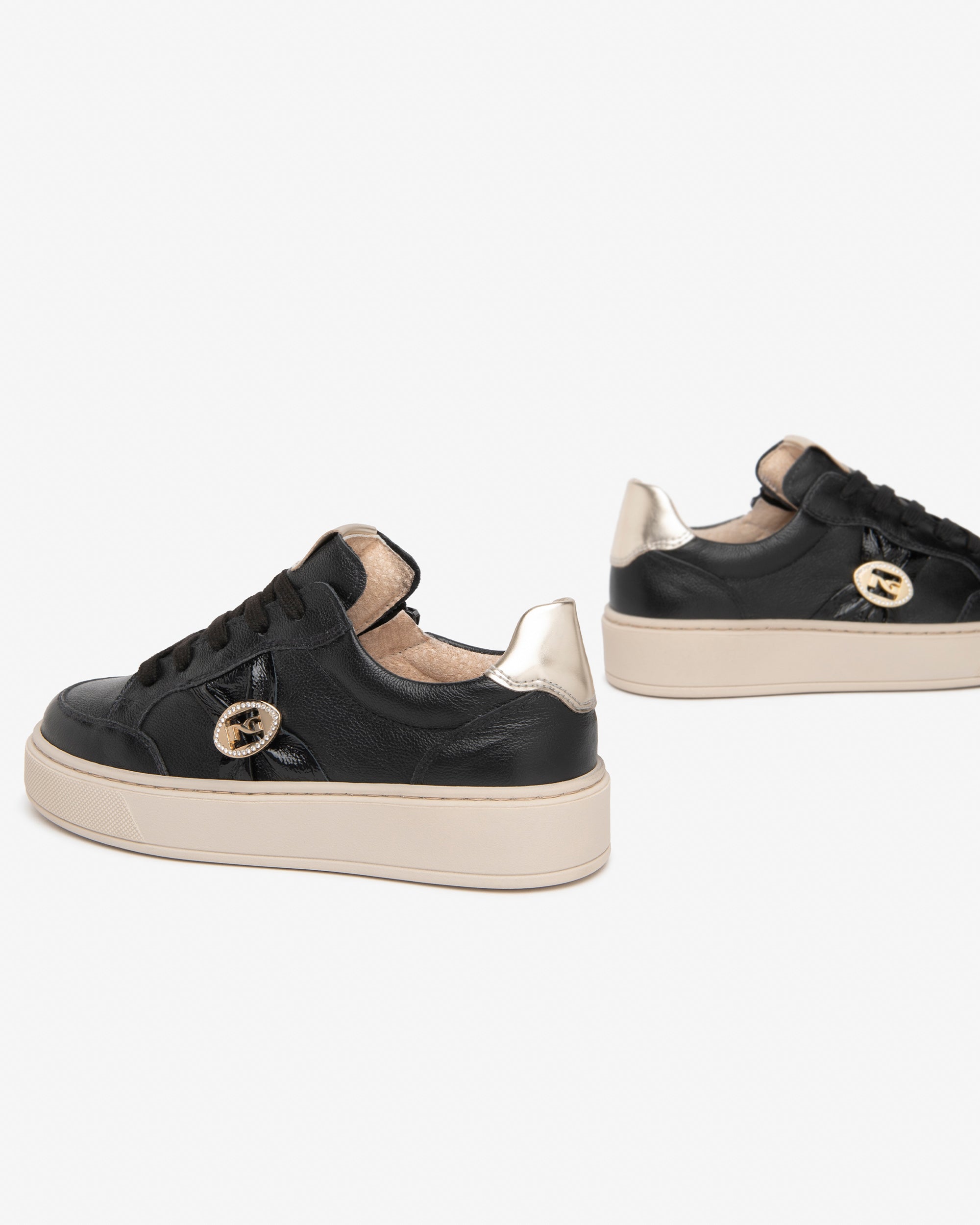 Sneakers Teen da Ragazza in Pelle, Vernice e Materiale Tecnico