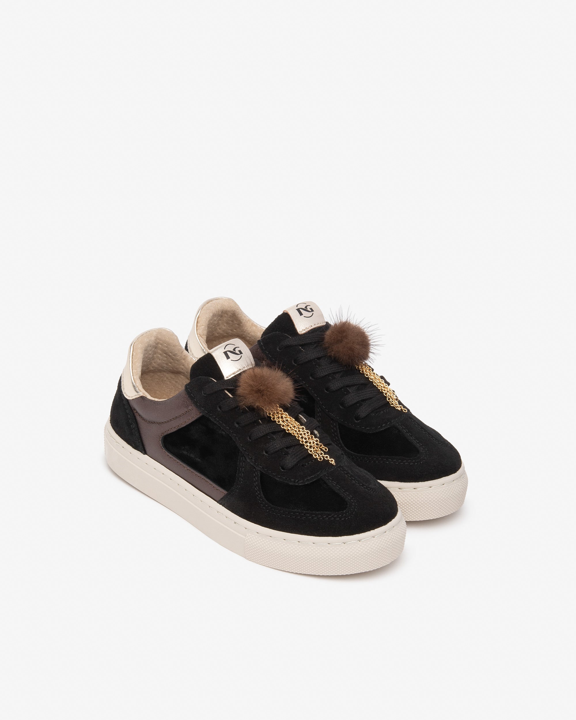 Sneakers Teen da Ragazza in Camoscio, Materiale Tecnico e Pelle