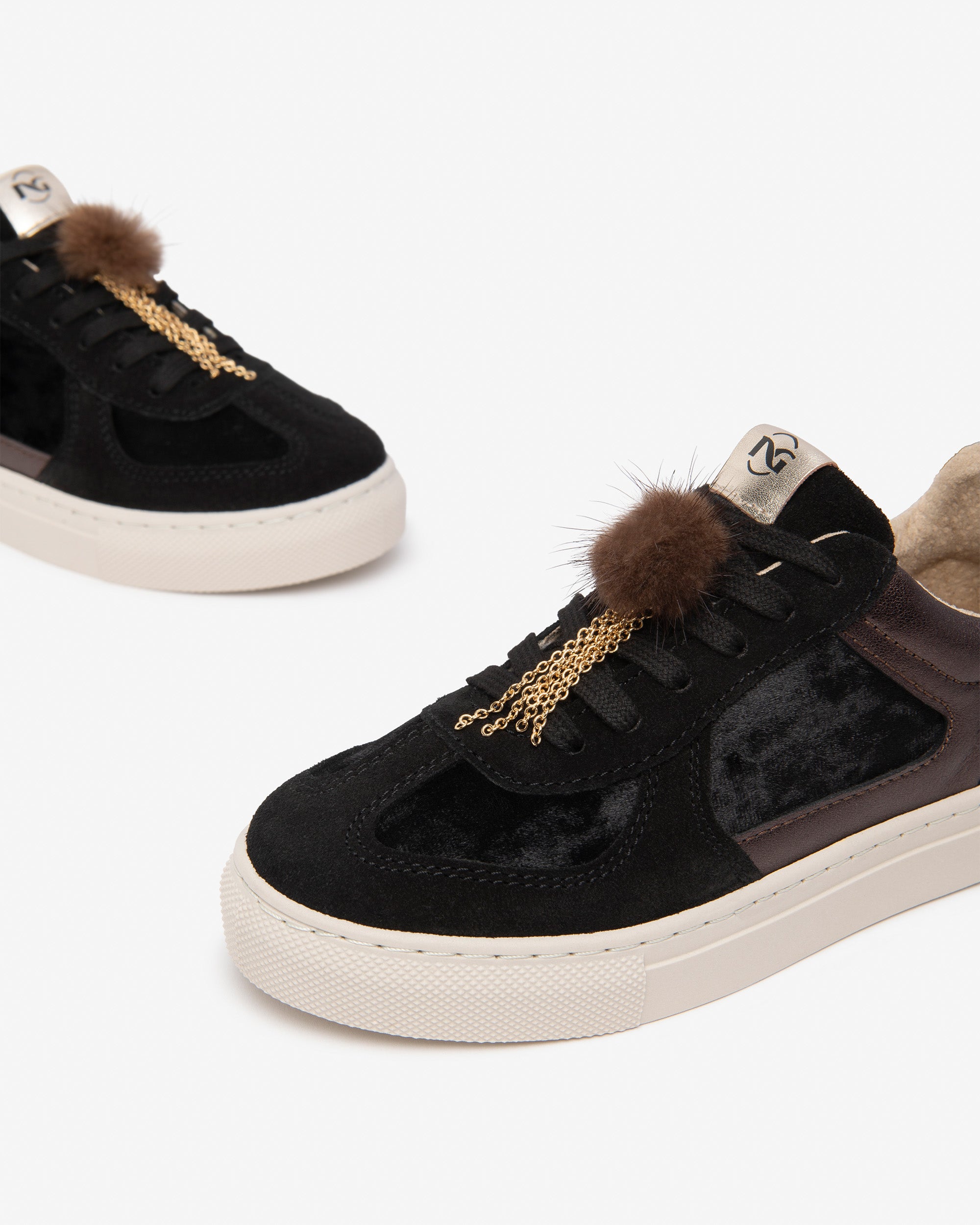 Sneakers Teen da Ragazza in Camoscio, Materiale Tecnico e Pelle