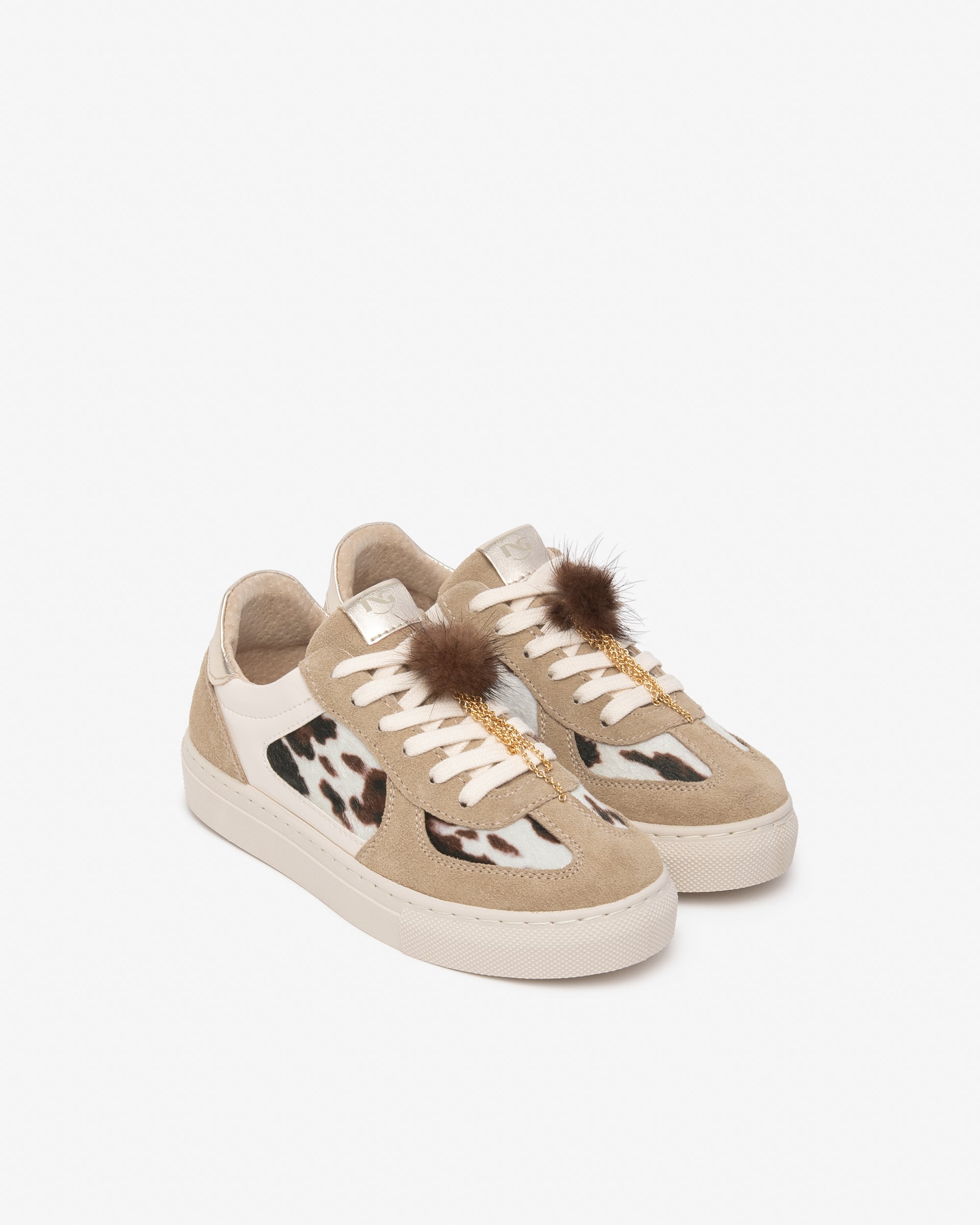 Sneakers Teen da Ragazza in Camoscio e Materiale Tecnico